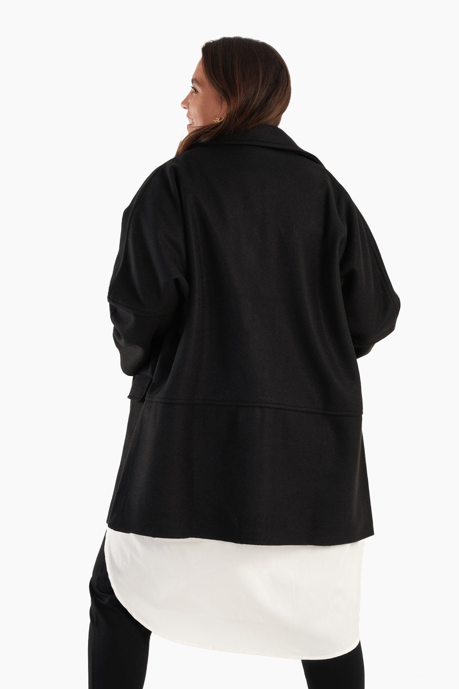 Clue - Wool Blend Collared Coat 7