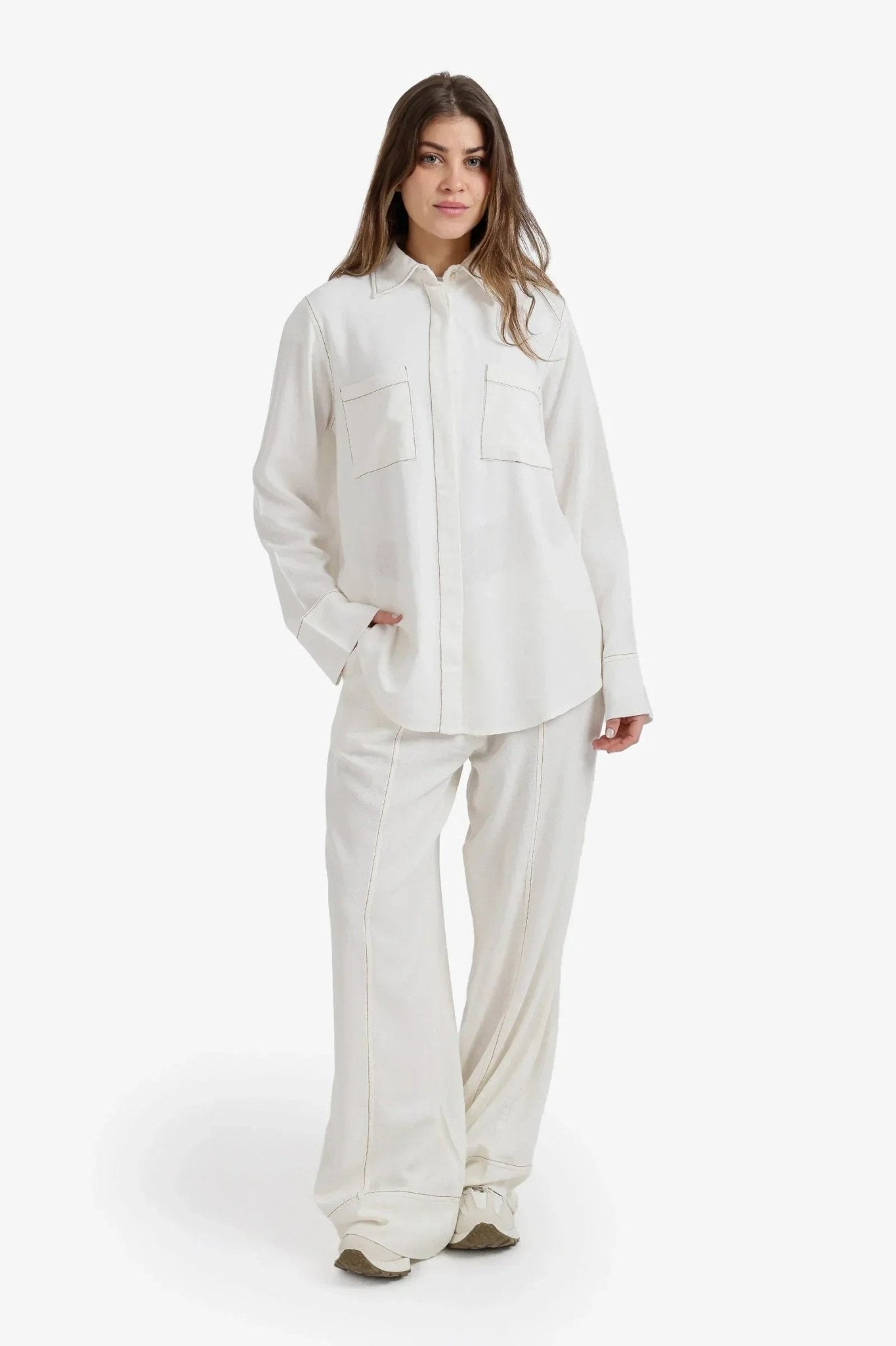 Contrast - Stitch Utility Shirt - Carina - Babazzaro