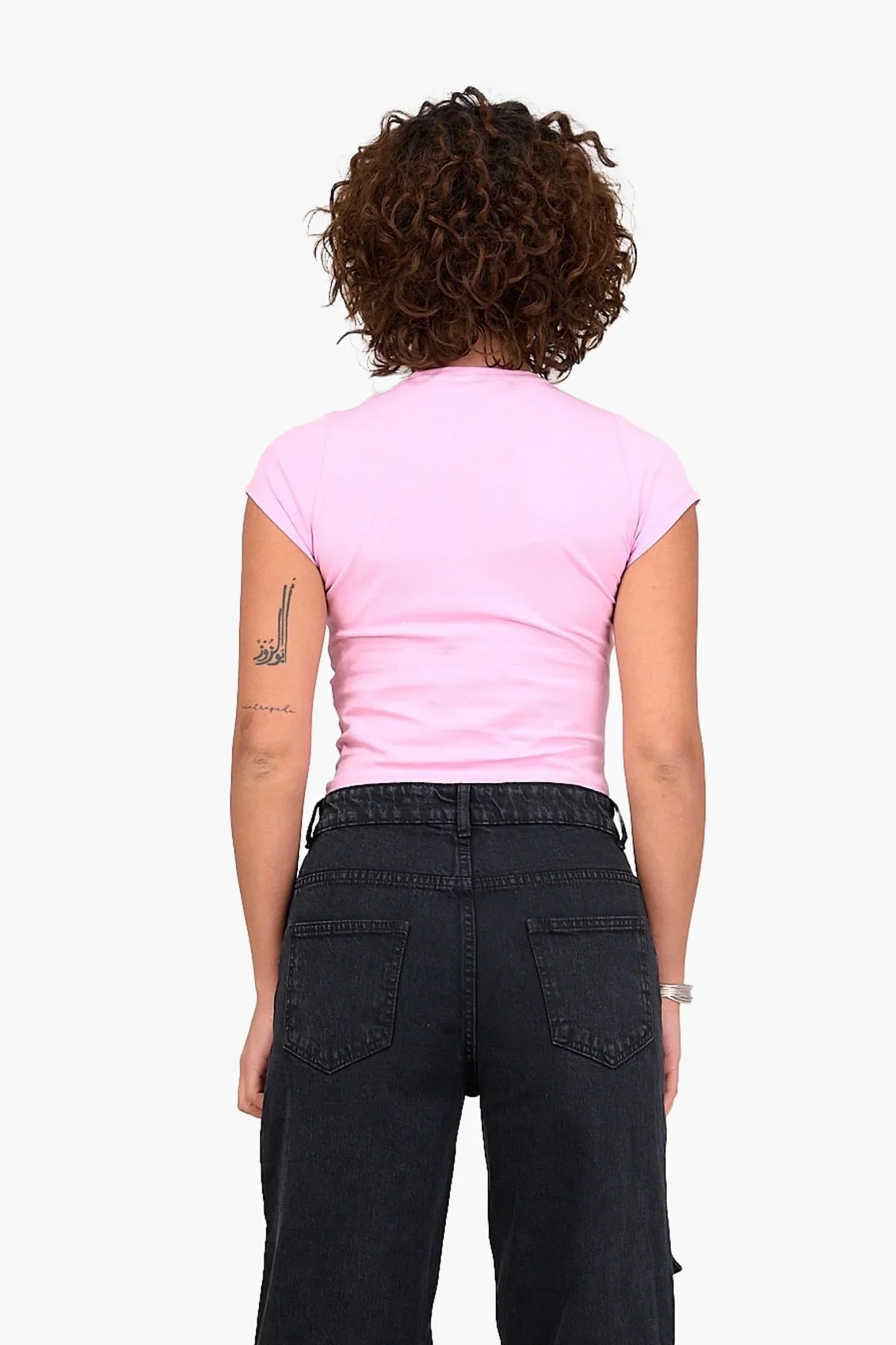 Cotton Blend Cropped Top - Clue - Babazzaro