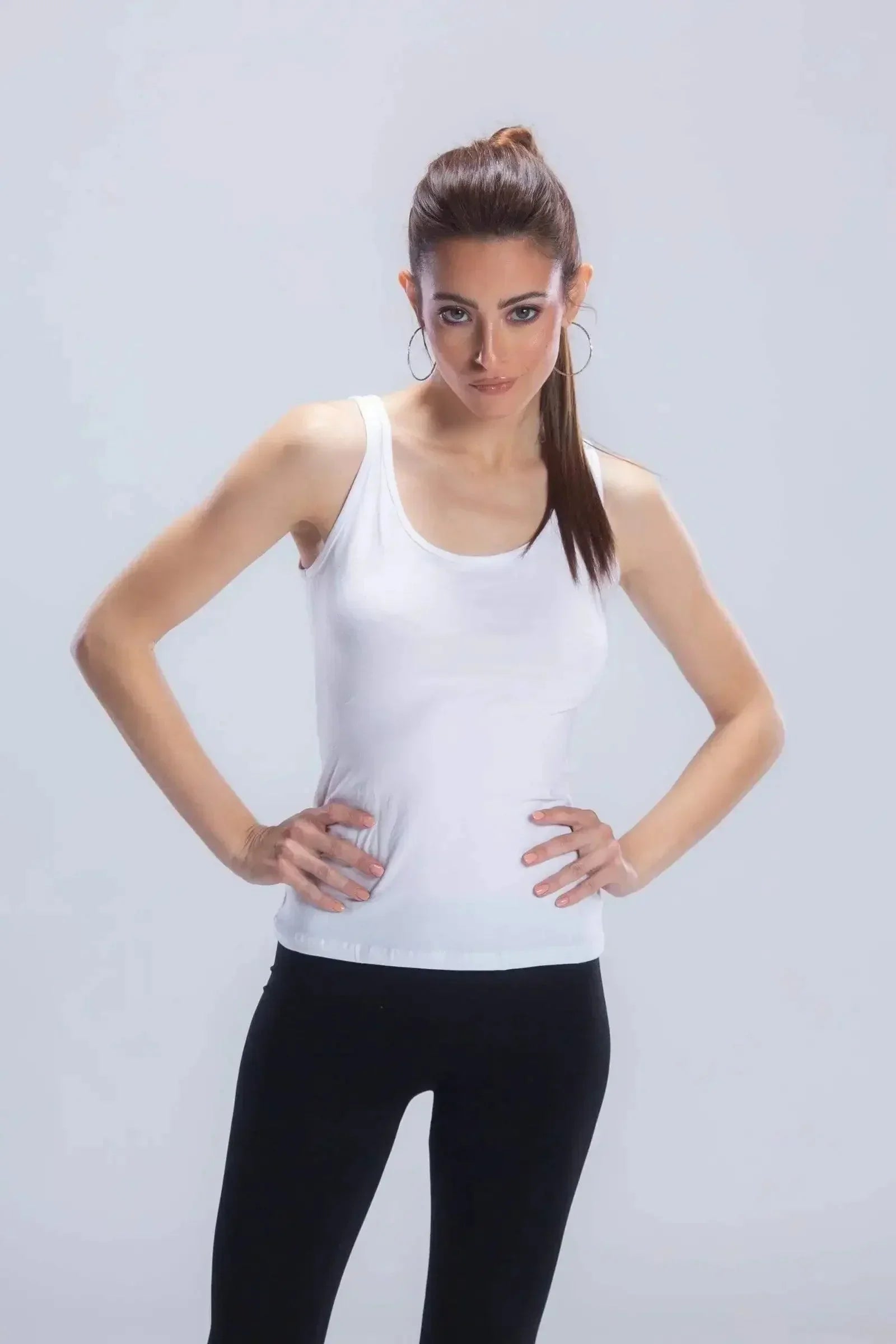 Carina - Cotton Sleeveless Tank Top 1