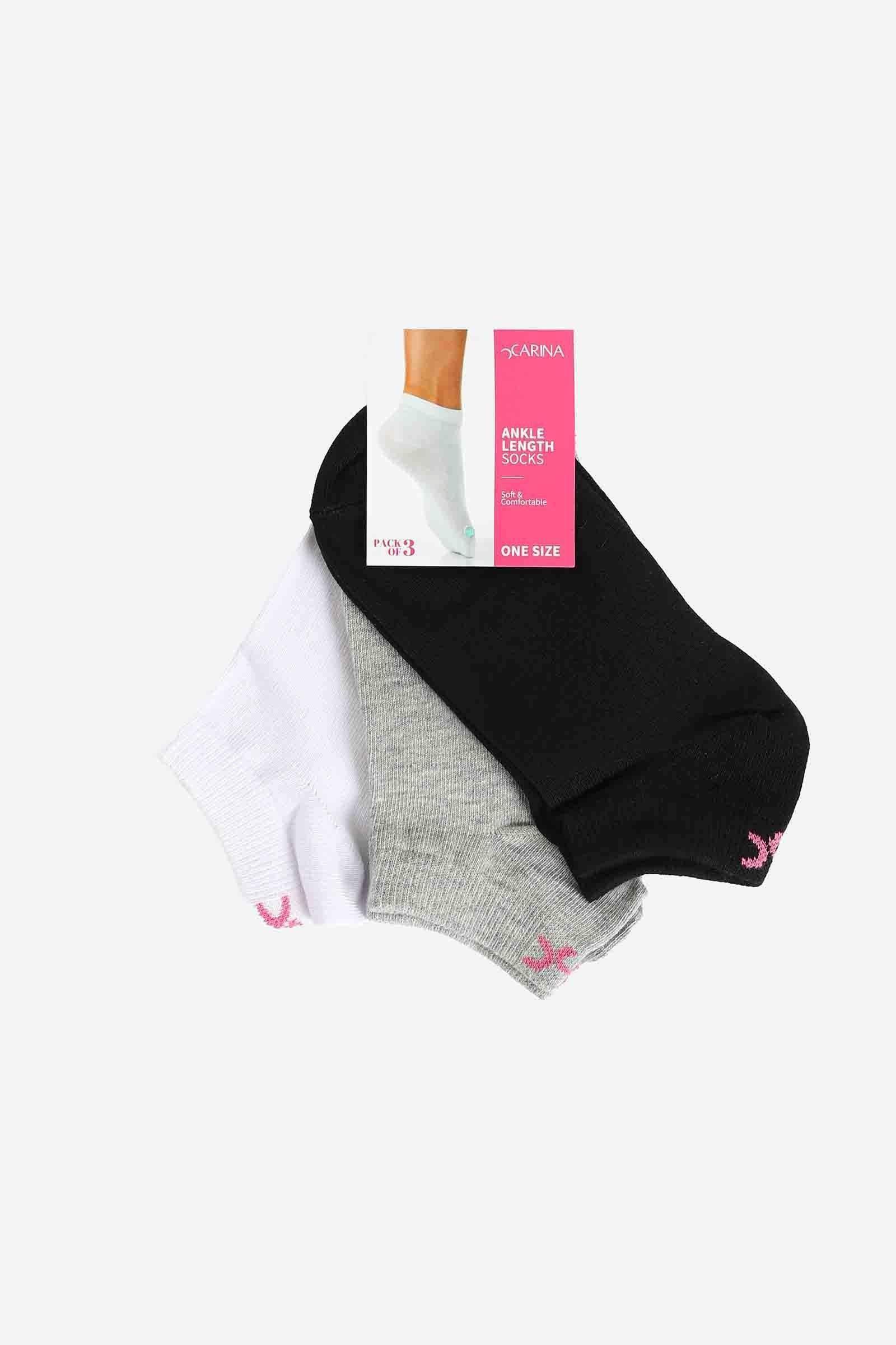 Carina - Cotton Socks - 3 Pairs 4