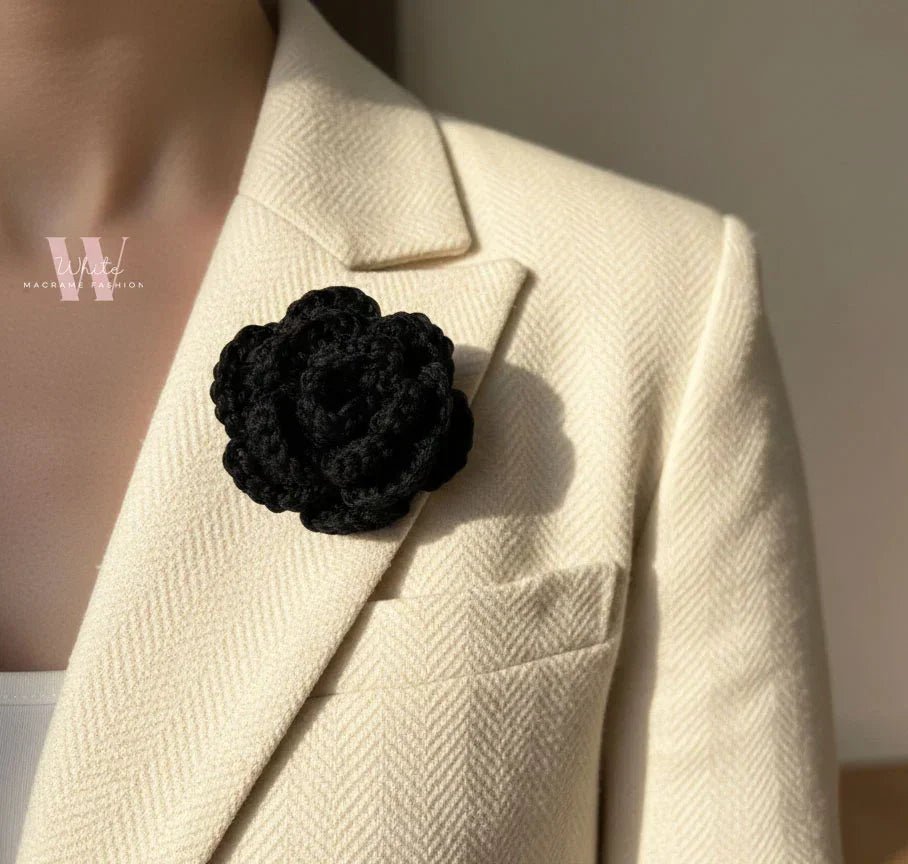crochet broche - White Fashion - Babazzaro