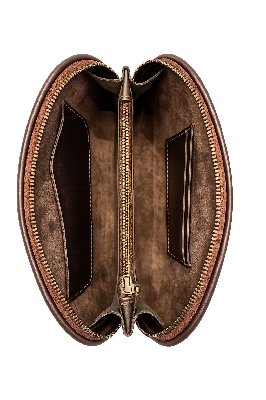 Brown Curvy Bag - Smart Leather