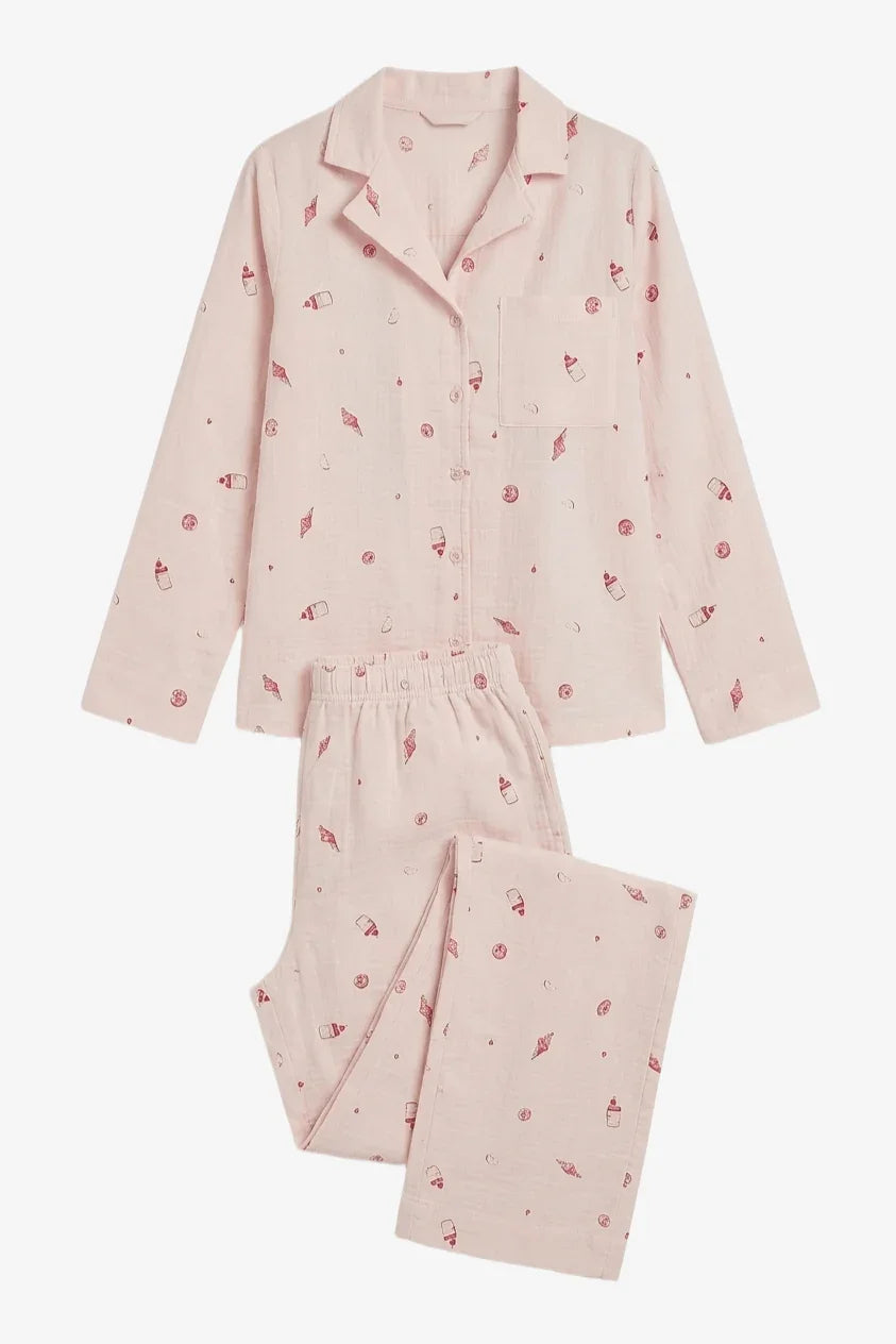 Dessert Printed Pyjama Set - Carina - Babazzaro
