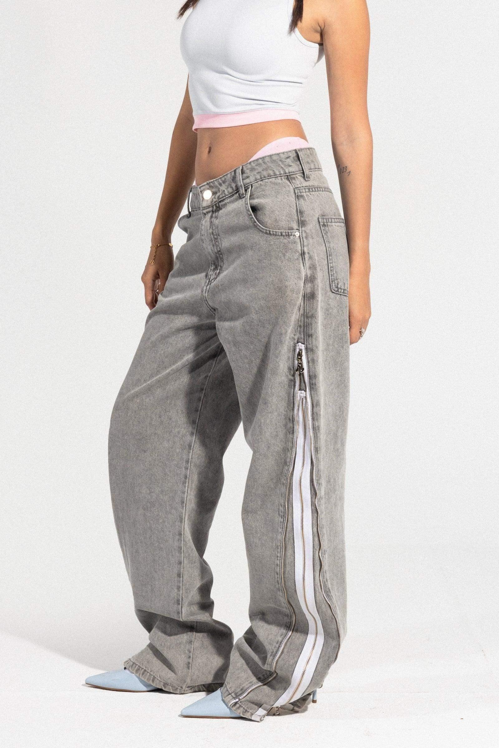 Carina - Double Zipper - Jeans 1