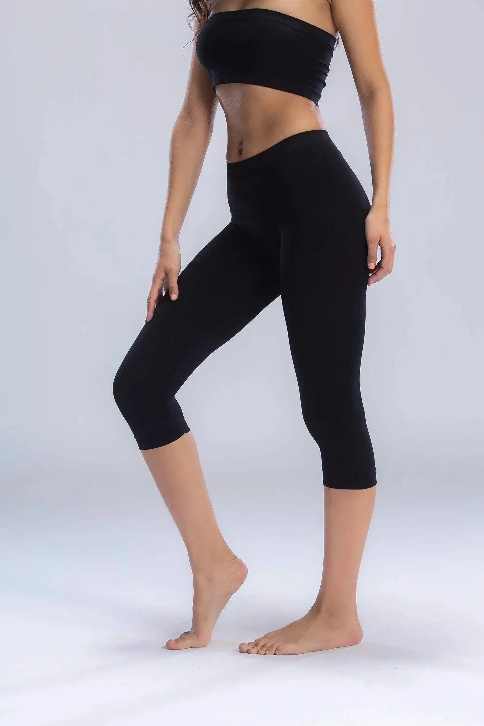 Carina - Elastic Waist Pantacourt Legging 11