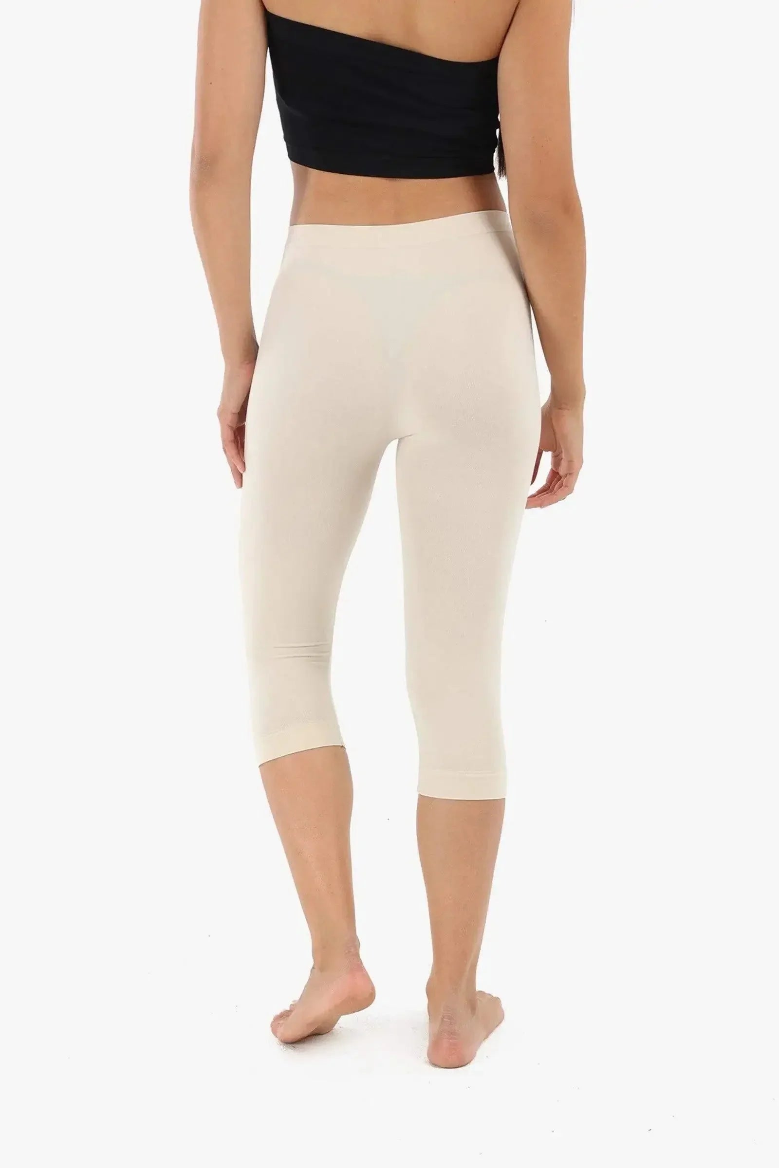 Carina - Elastic Waist Pantacourt Legging 3