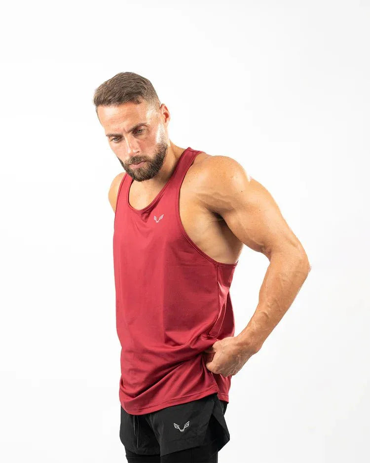 Essential Performance Tank Dark Red - Bfeerce - Babazzaro