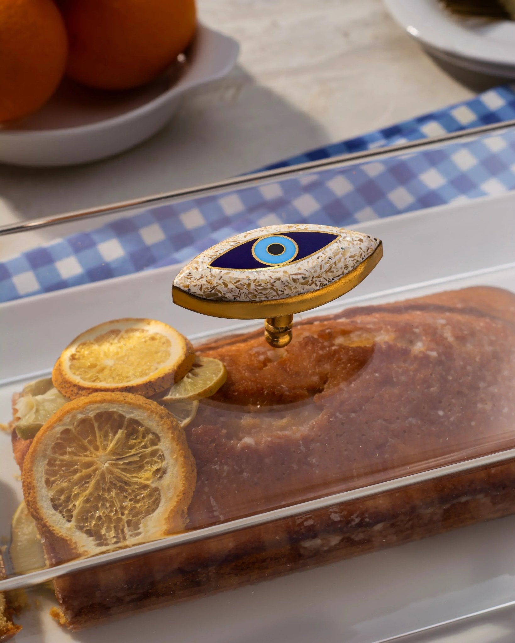 Eyeline Rectangular porcelain serving plate 2 - Rechote - Babazzaro