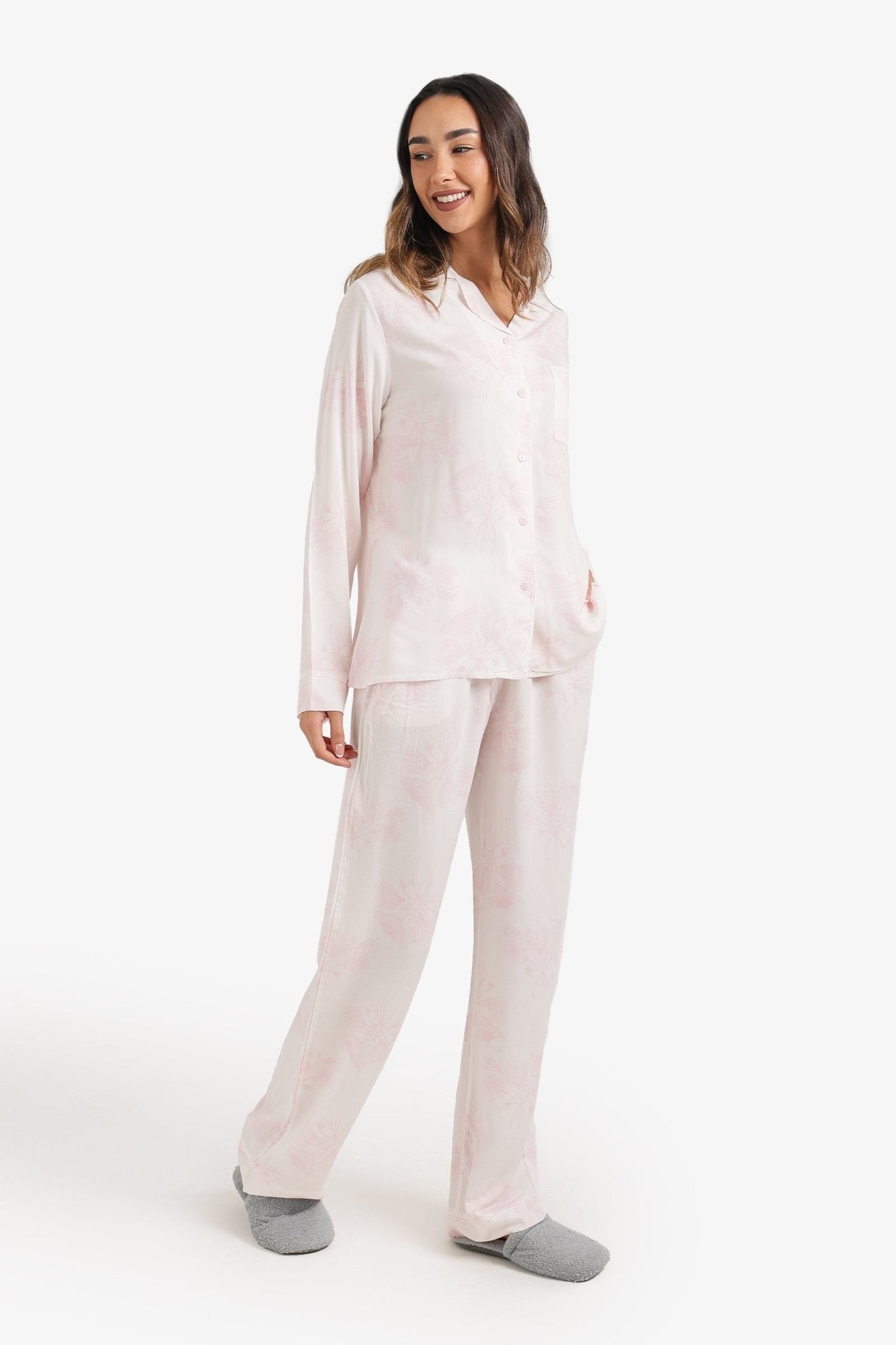 Floral Print Pyjama Set - Carina - Babazzaro