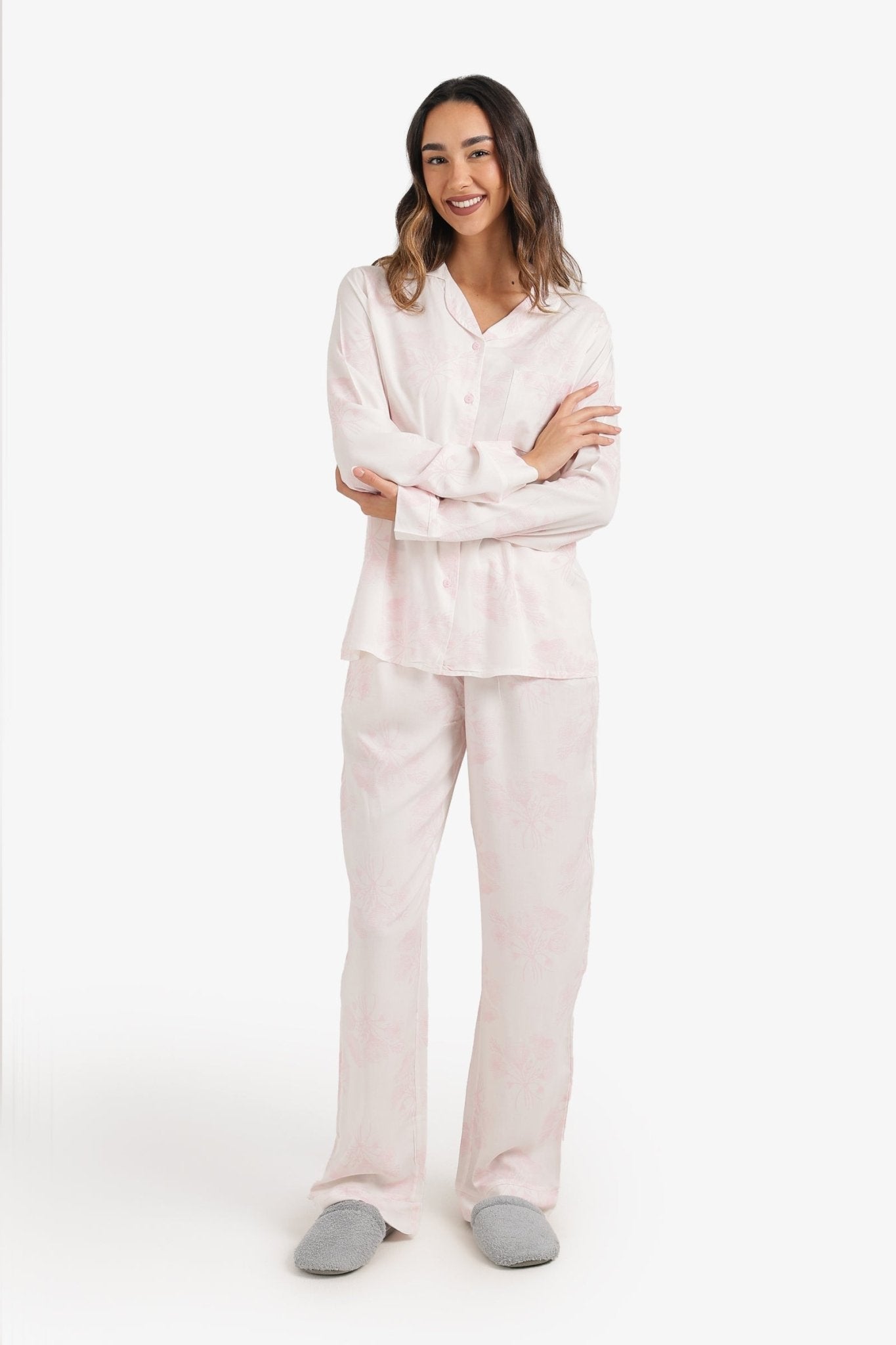 Floral Print Pyjama Set - Carina - Babazzaro