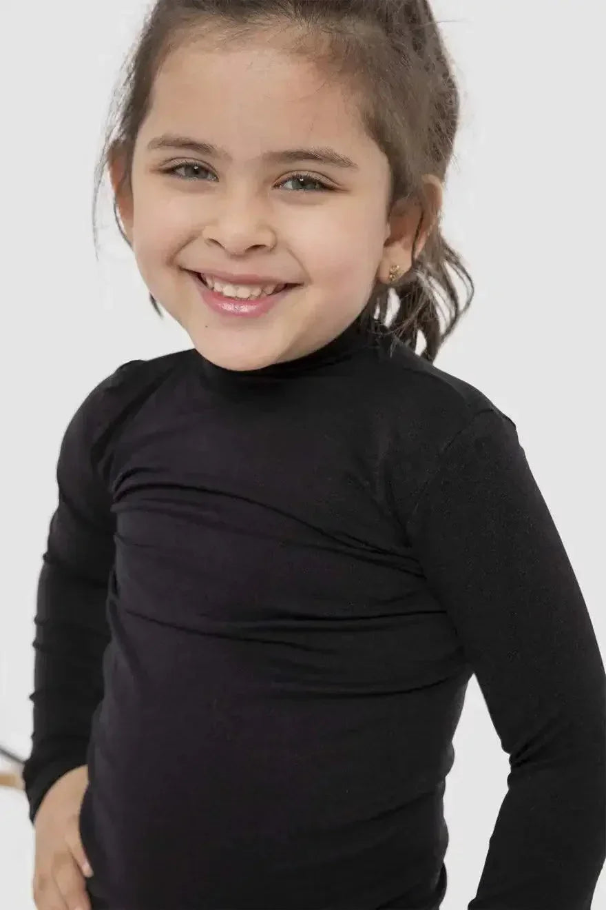 Carina - Girly Microfiber High Neck Top 1