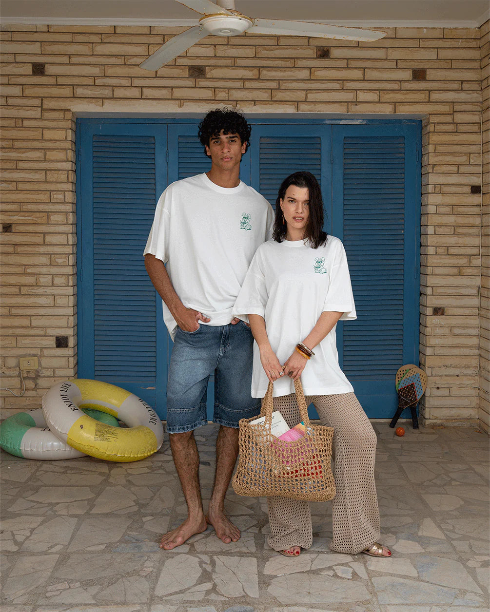 In your shoe - Green Bunny Oversized Tee 1