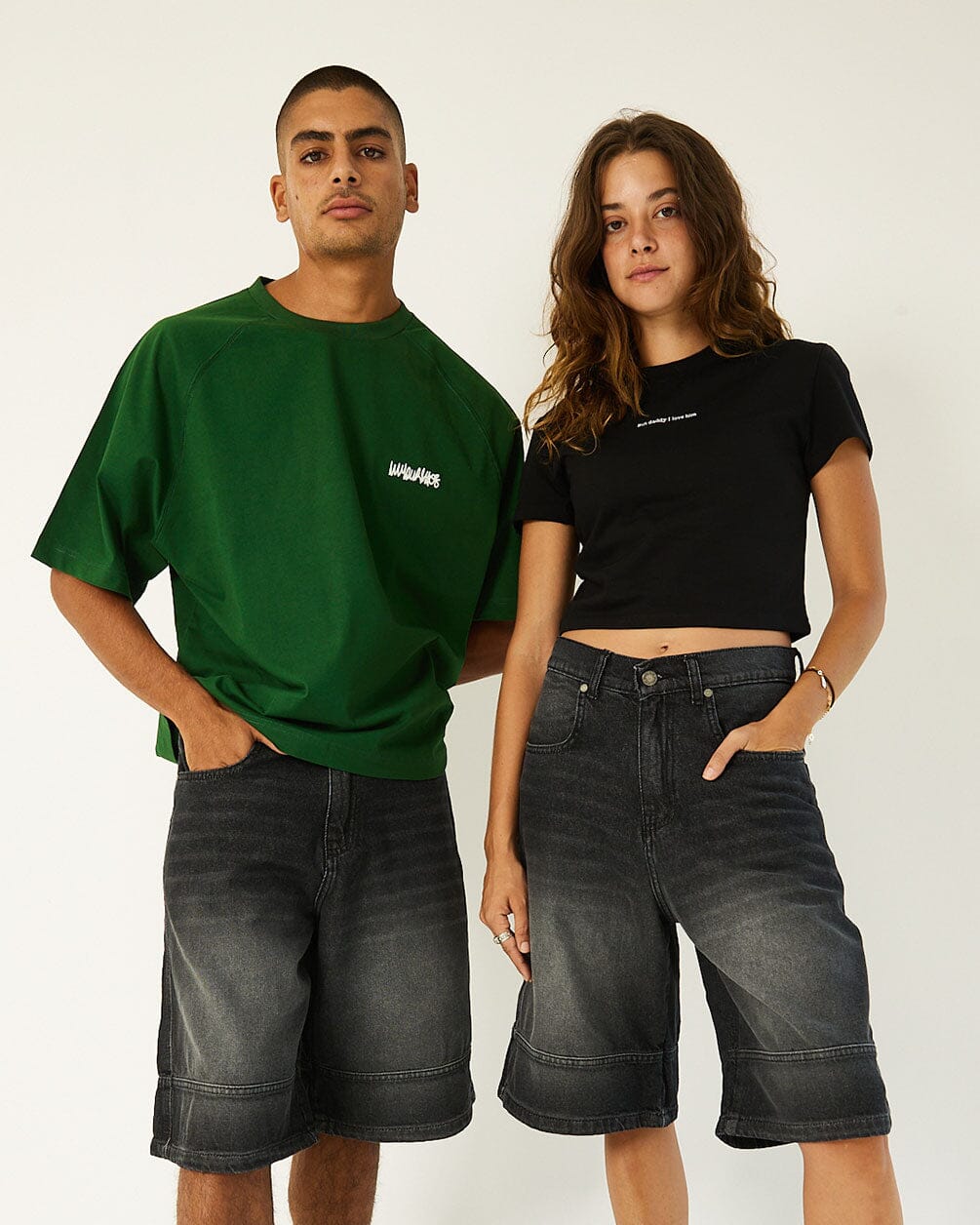 In your shoe - Grey Washed Jorts 1