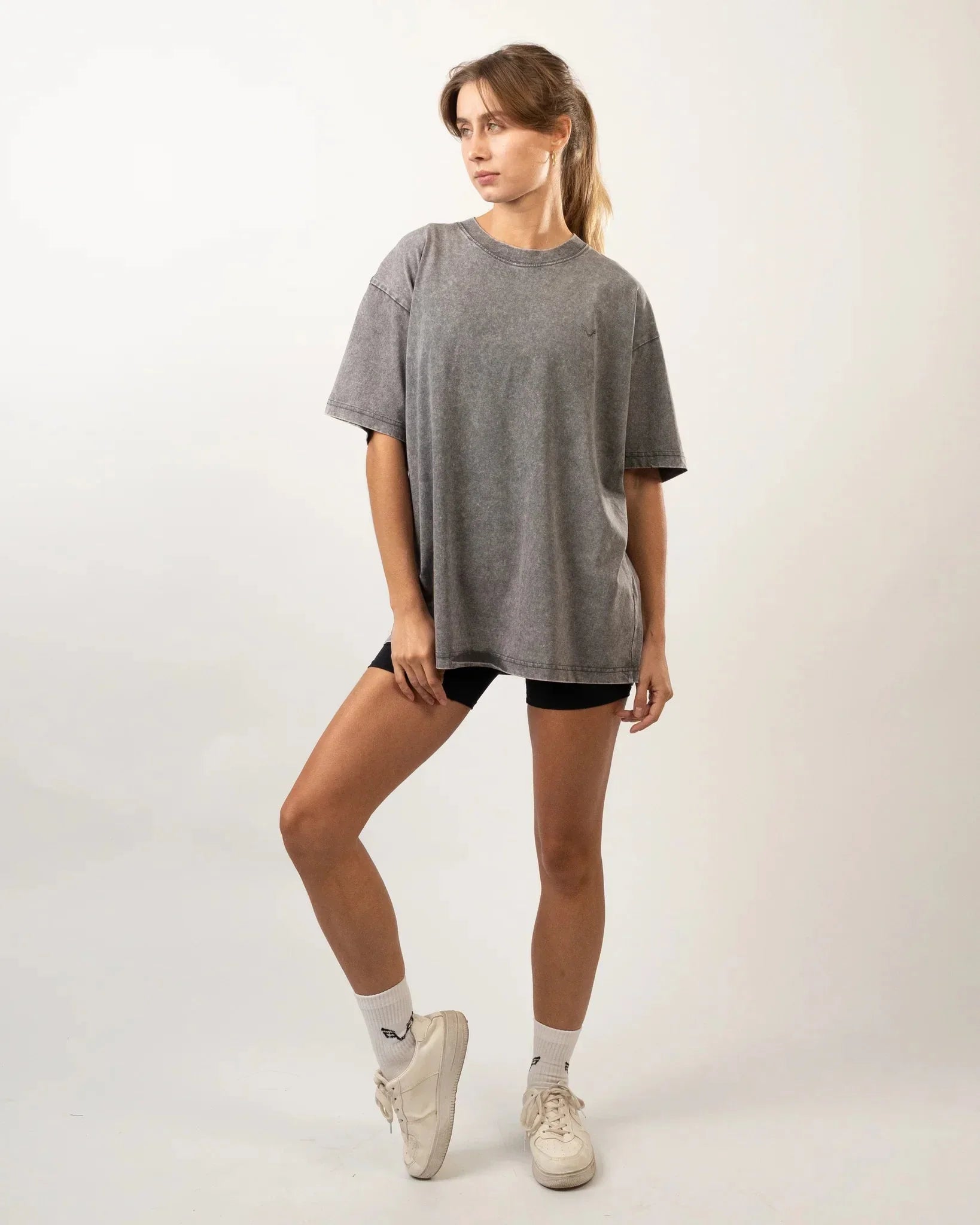 Grey Wolf Design Oversized T-Shirt Women - Bfeerce - Babazzaro