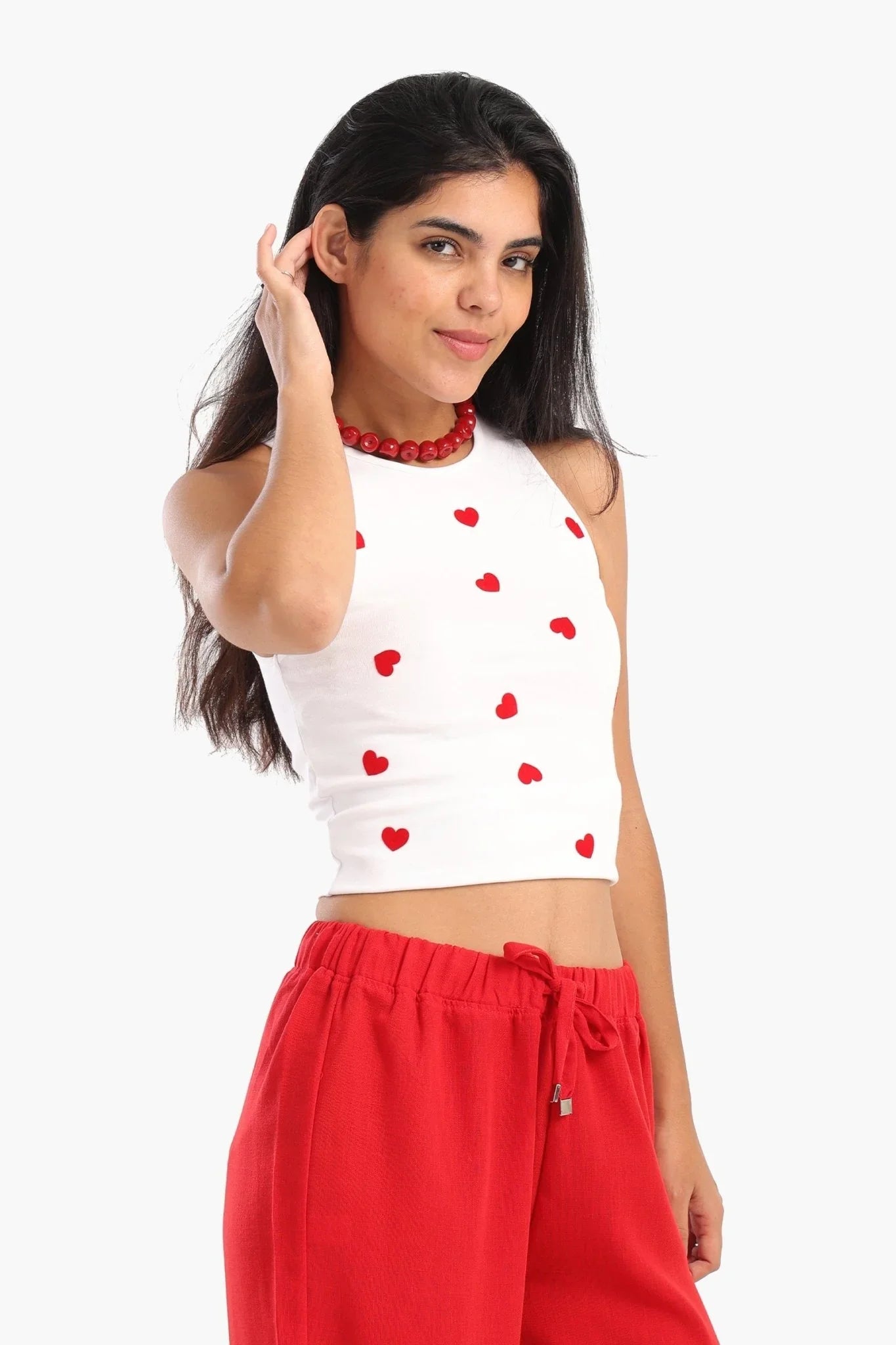 Heart Prints Top - Clue - Babazzaro