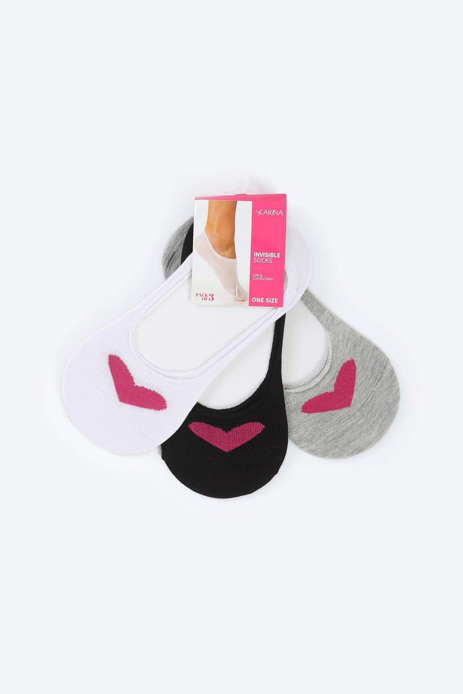 Carina - Heart Shaped Sock - 3 Pairs 1