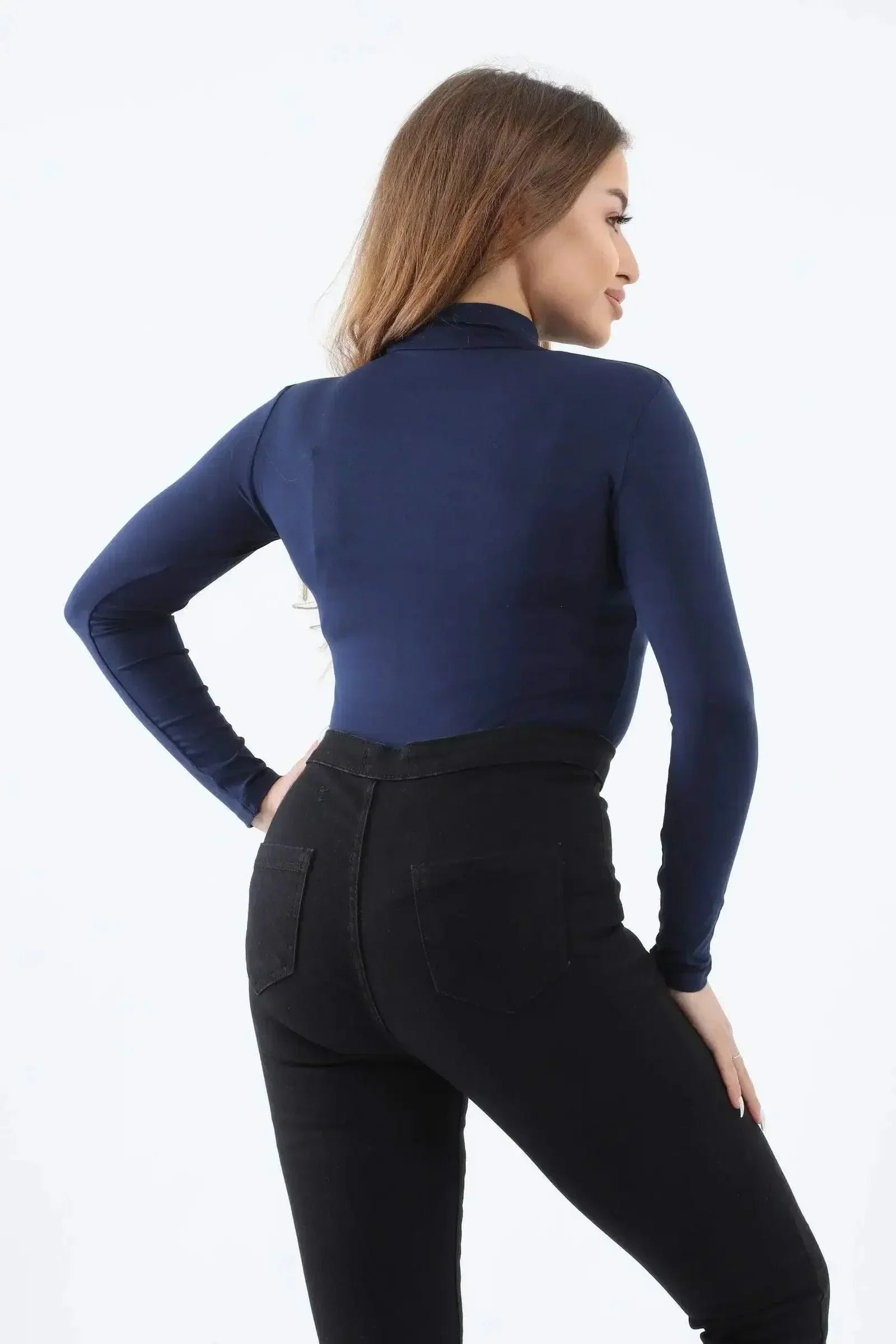 Carina - High Neck Long Sleeve Top 15
