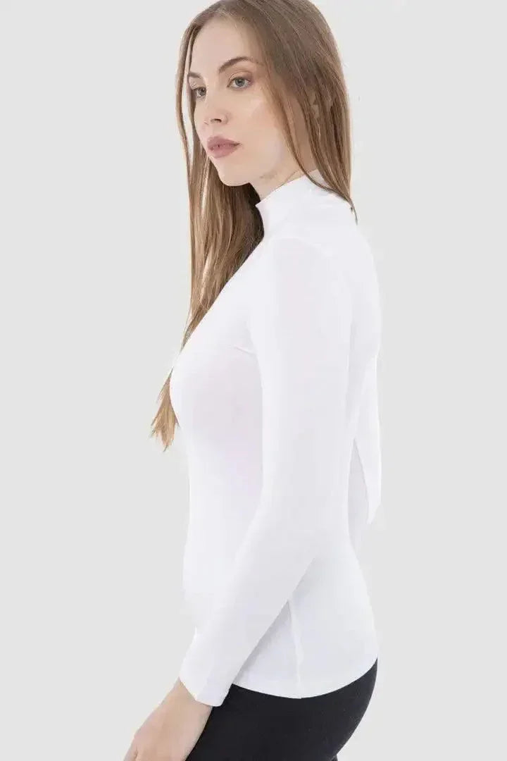 Carina - High Neck Long Sleeve Top 17