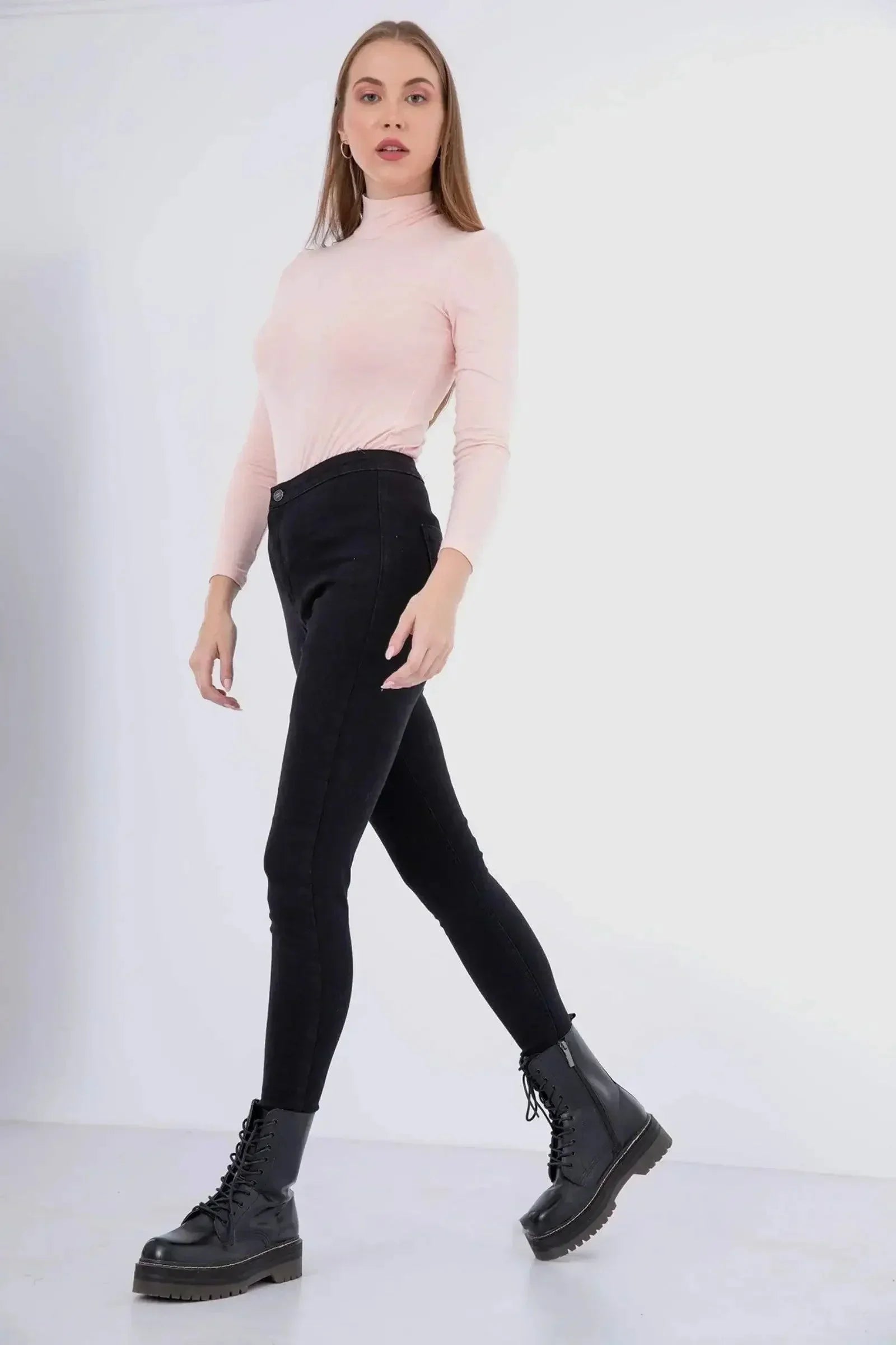Carina - High Neck Long Sleeve Top 21