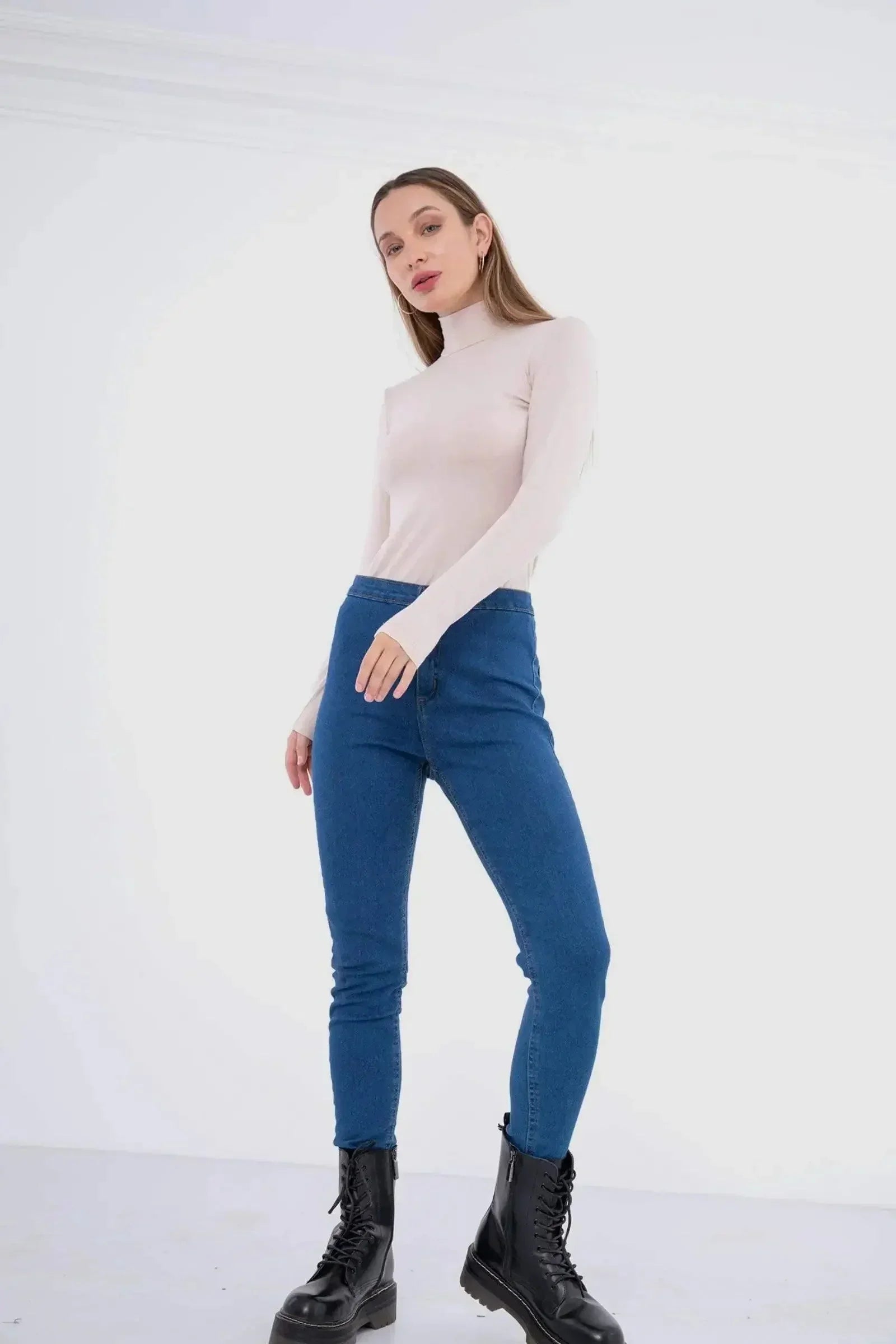 Carina - High Neck Long Sleeve Top 22