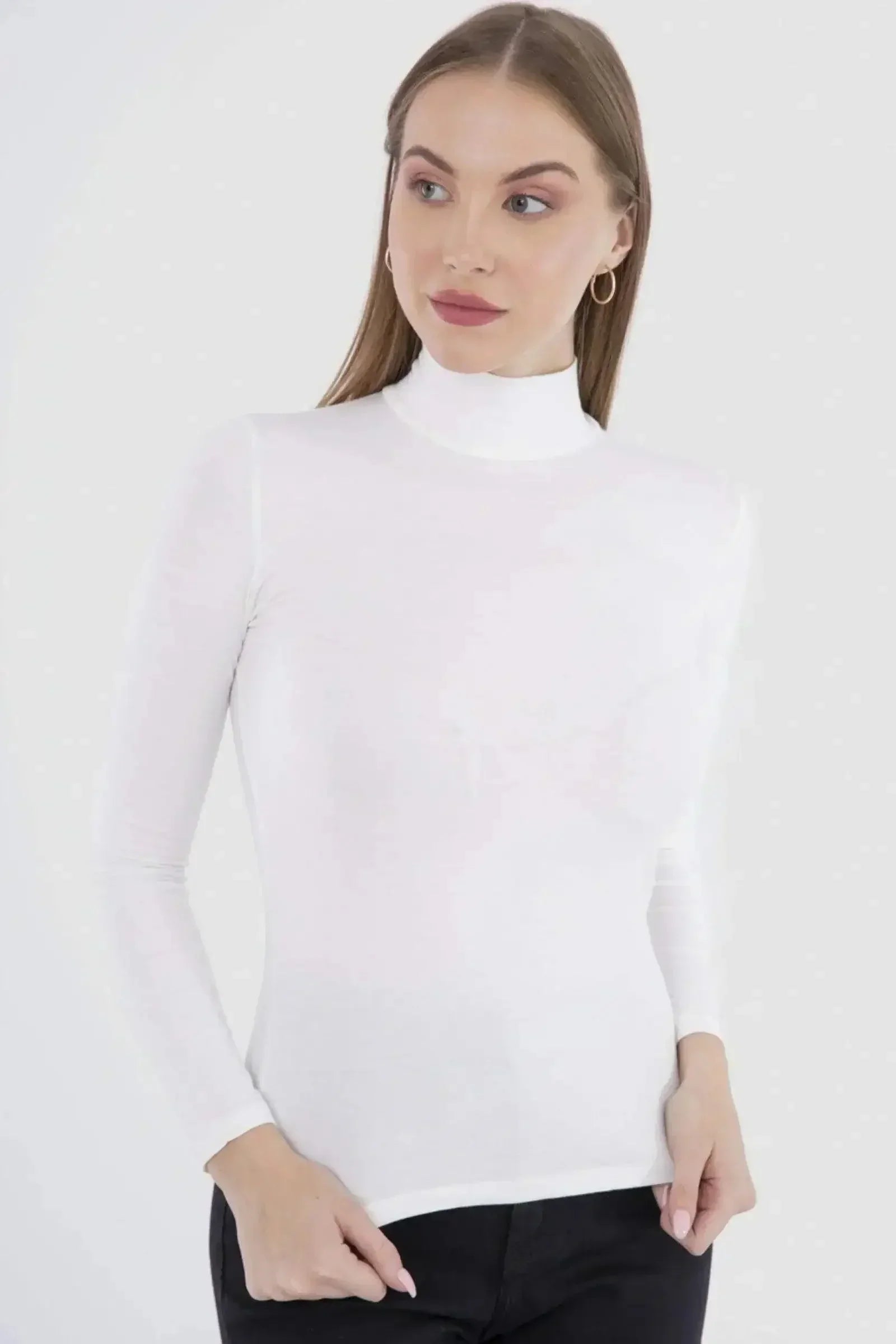 Carina - High Neck Long Sleeve Top 4