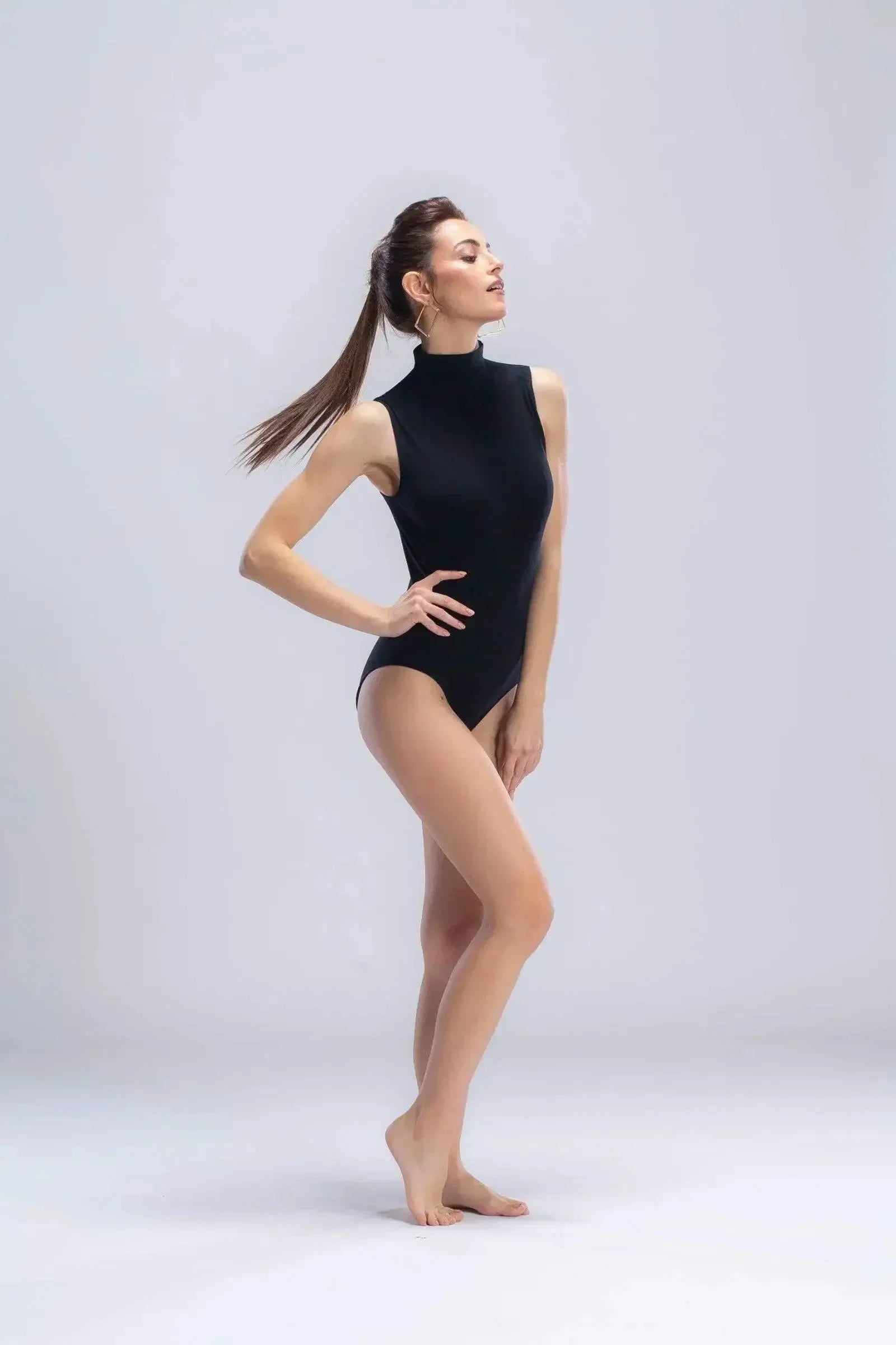 Carina - High Neck Sleeveless Bodysuit 3