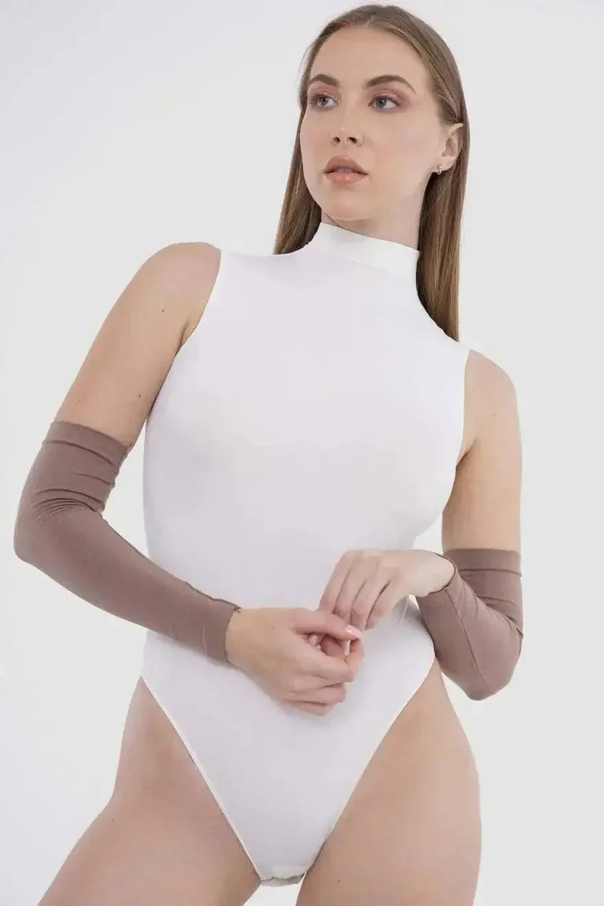 Carina - High Neck Sleeveless Bodysuit 5