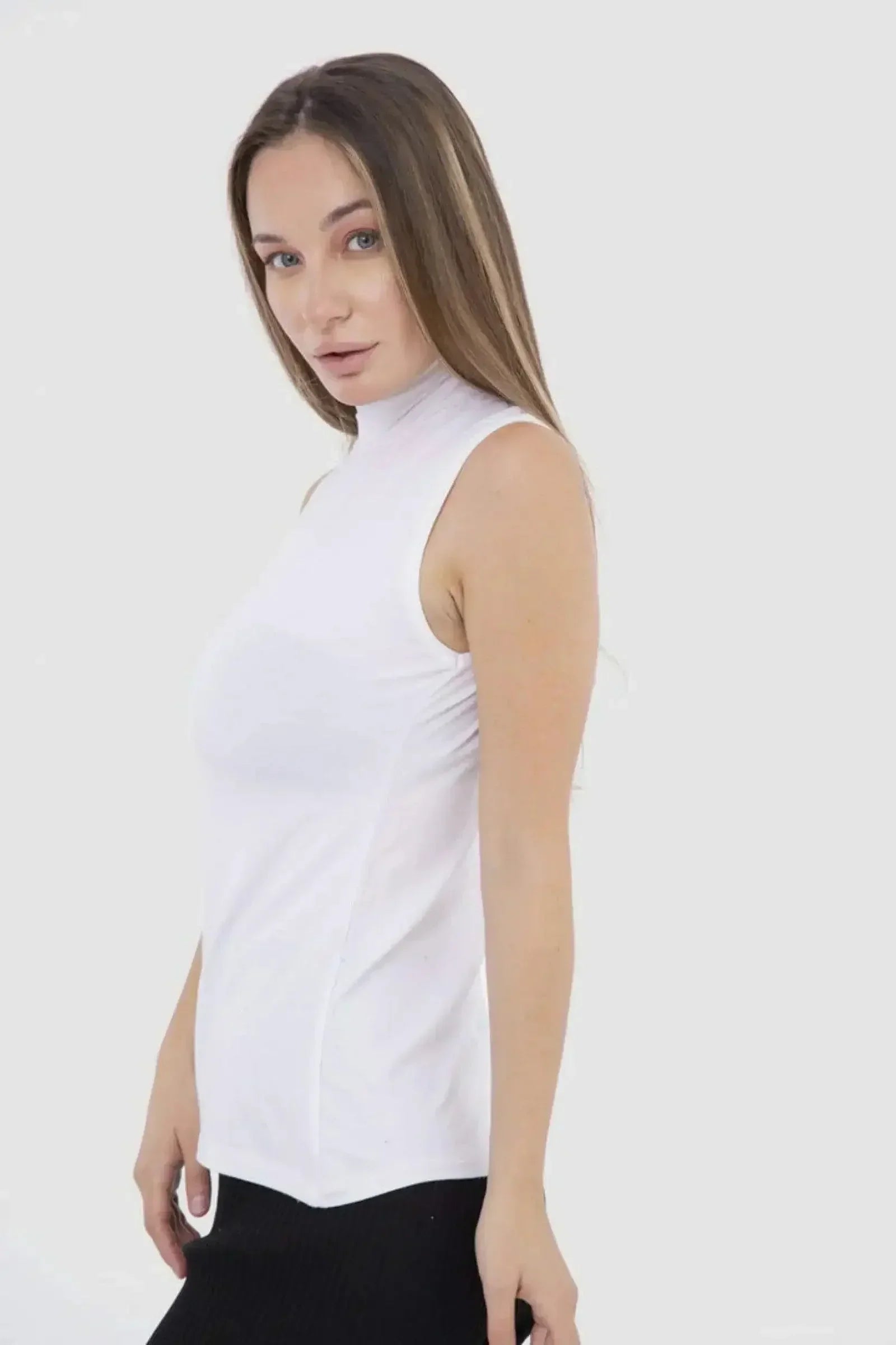 Carina - High Neck Sleeveless Top 12