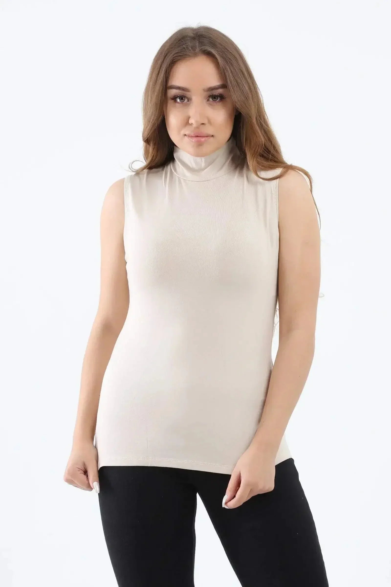 Carina - High Neck Sleeveless Top 13