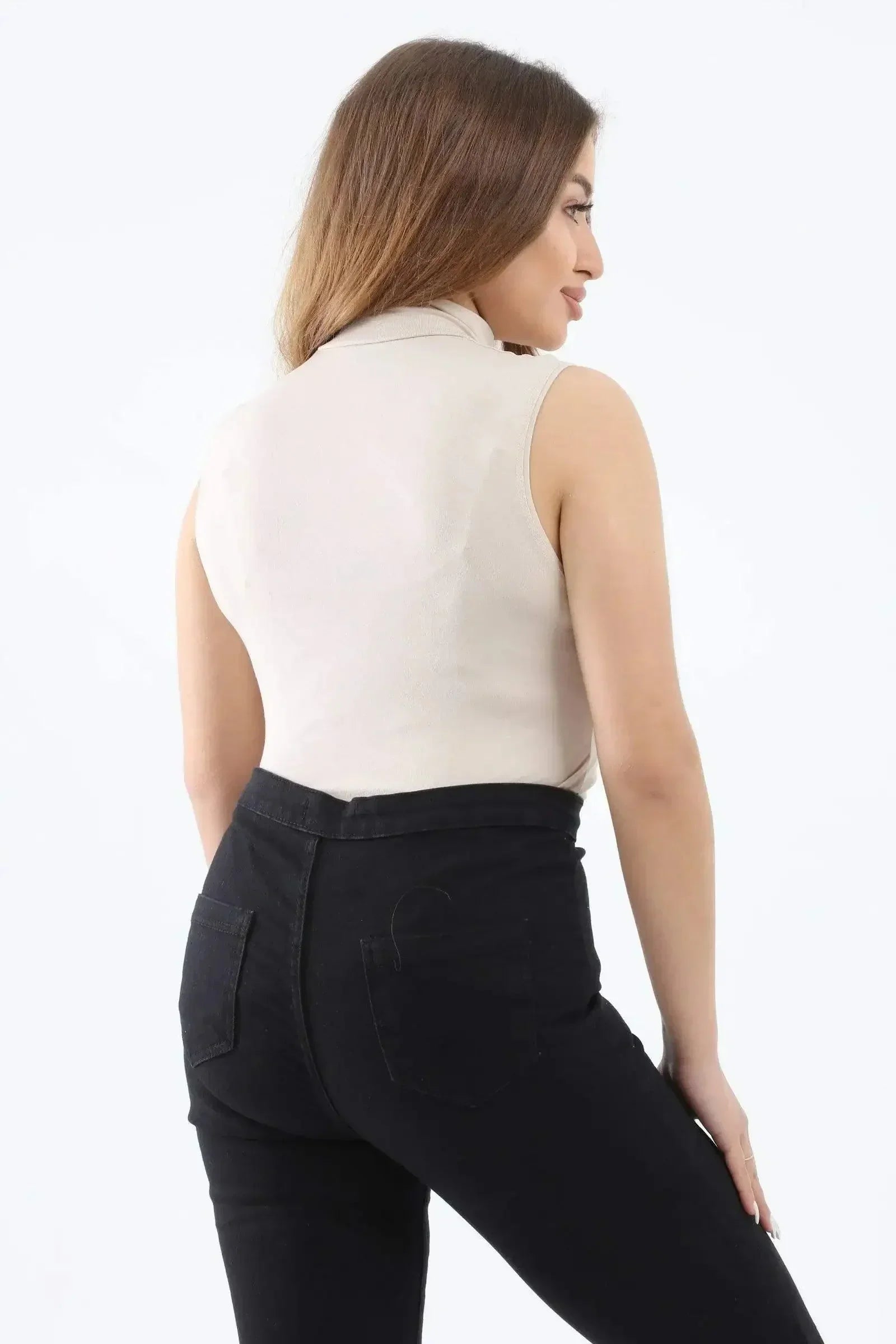 Carina - High Neck Sleeveless Top 15