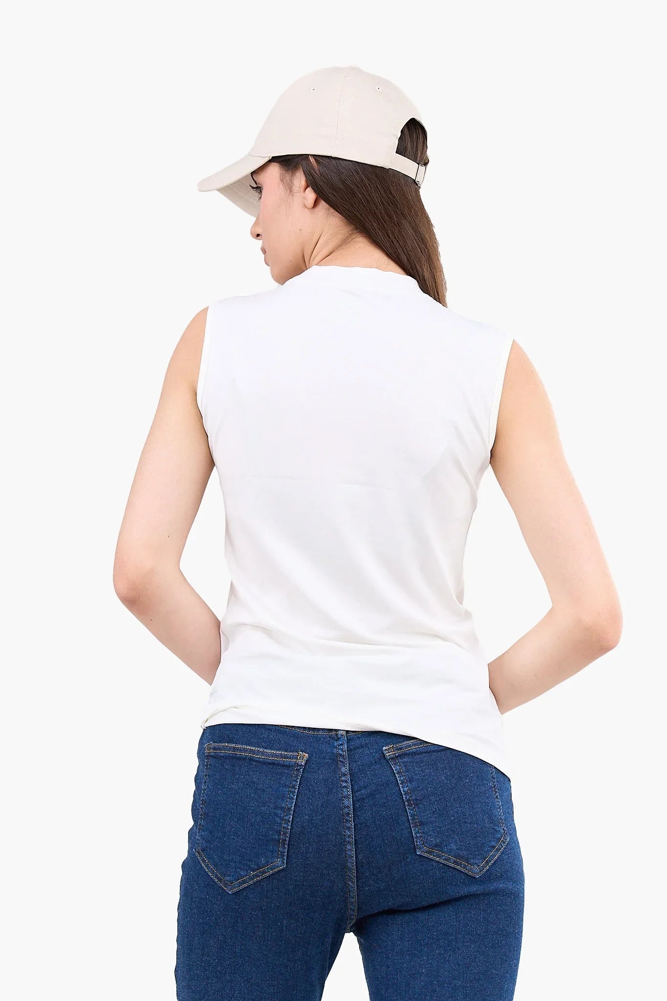 High Neck Sleeveless Top - Clue - Babazzaro