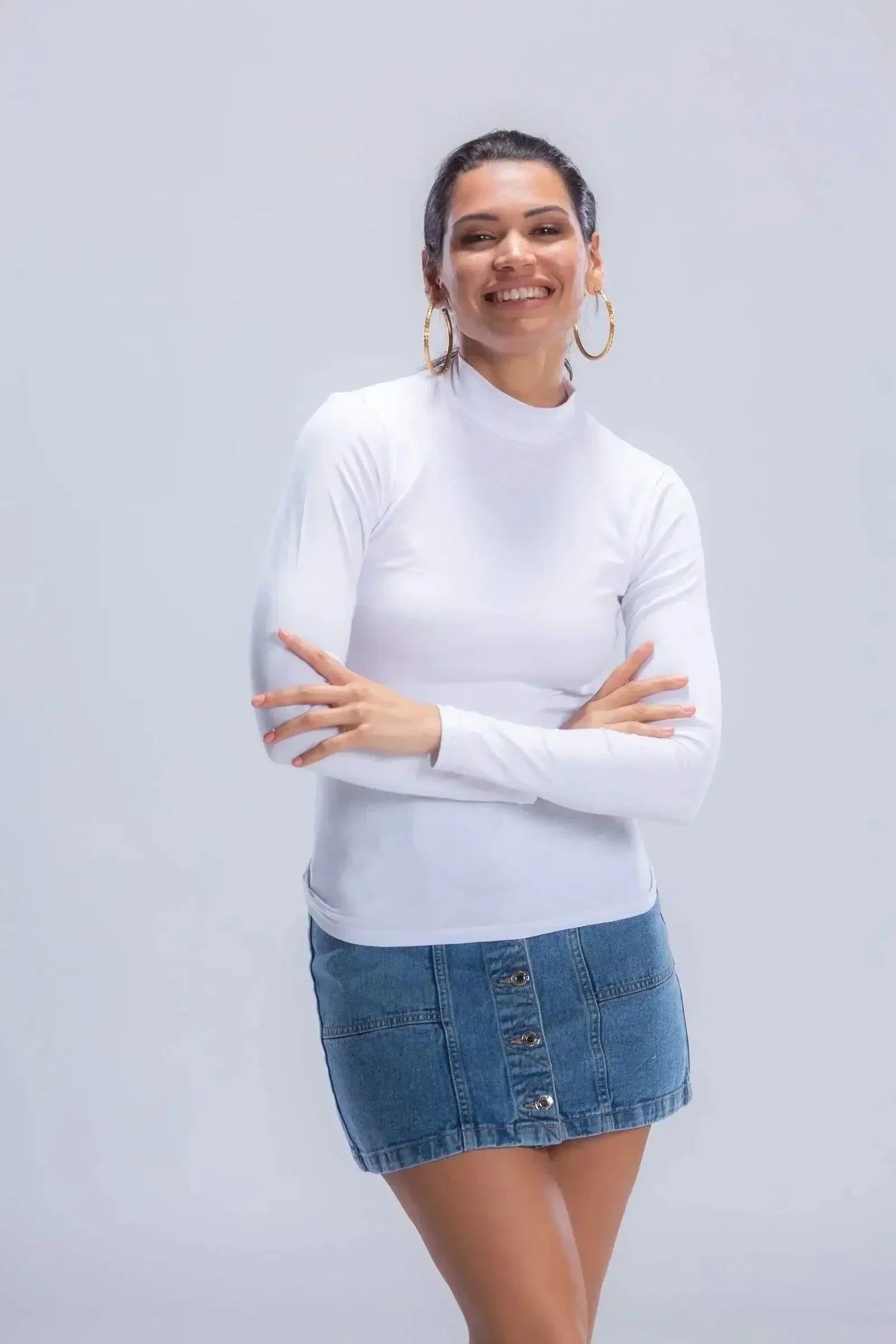 Carina - High Neck Slip on Top 1