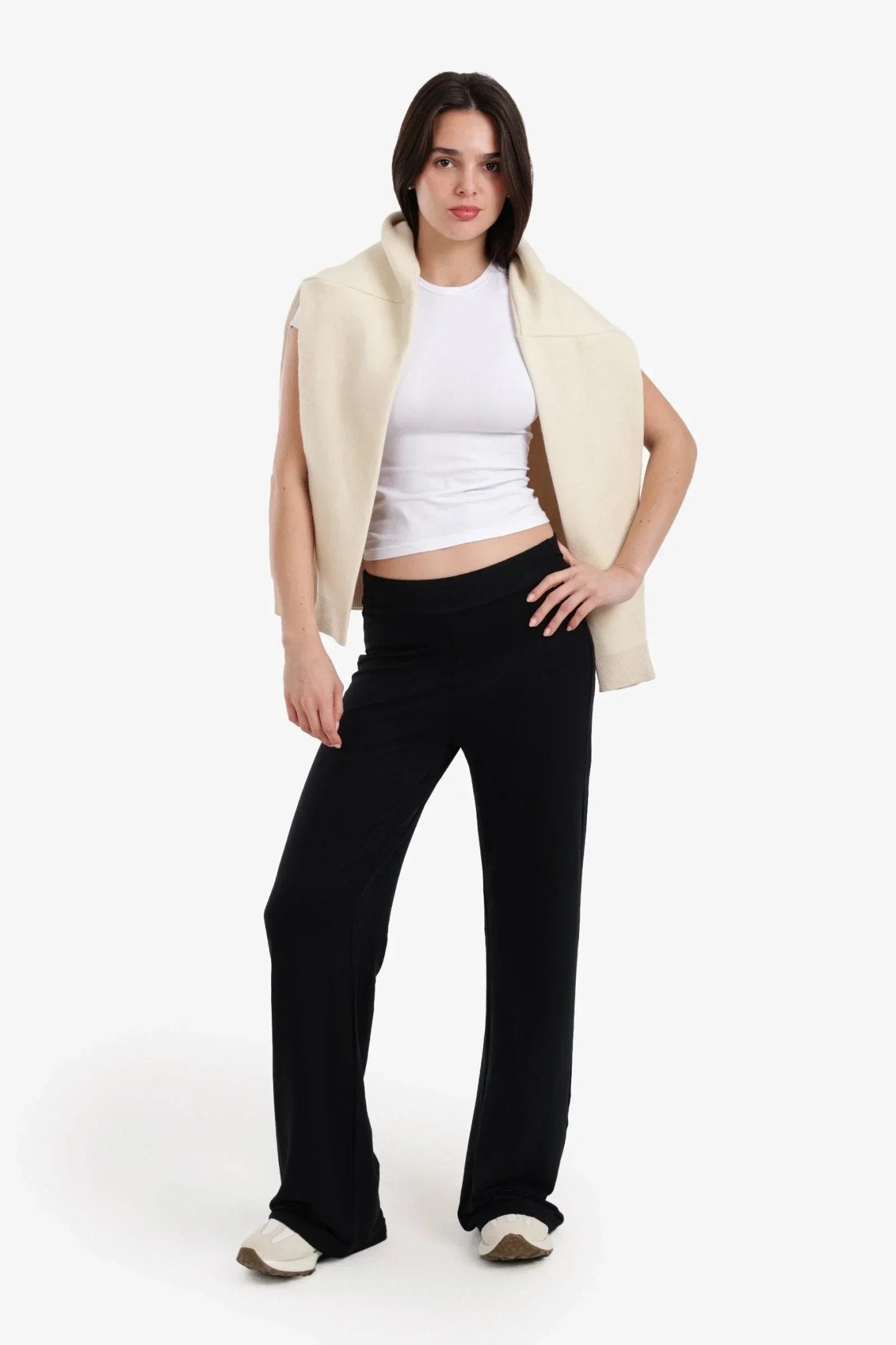 High - Waisted Wide Leg Pants - Carina - Babazzaro