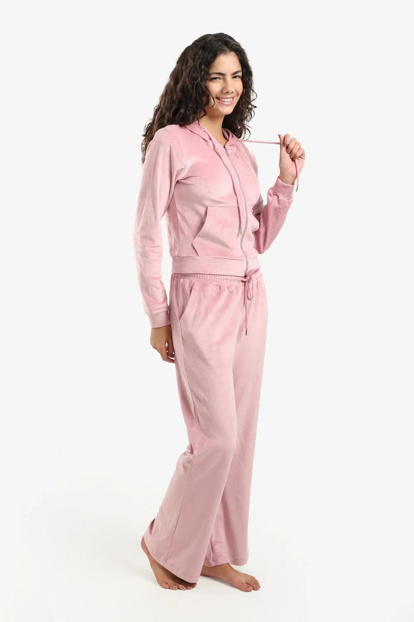 Hooded Neck Pyjama Set - Carina - Babazzaro