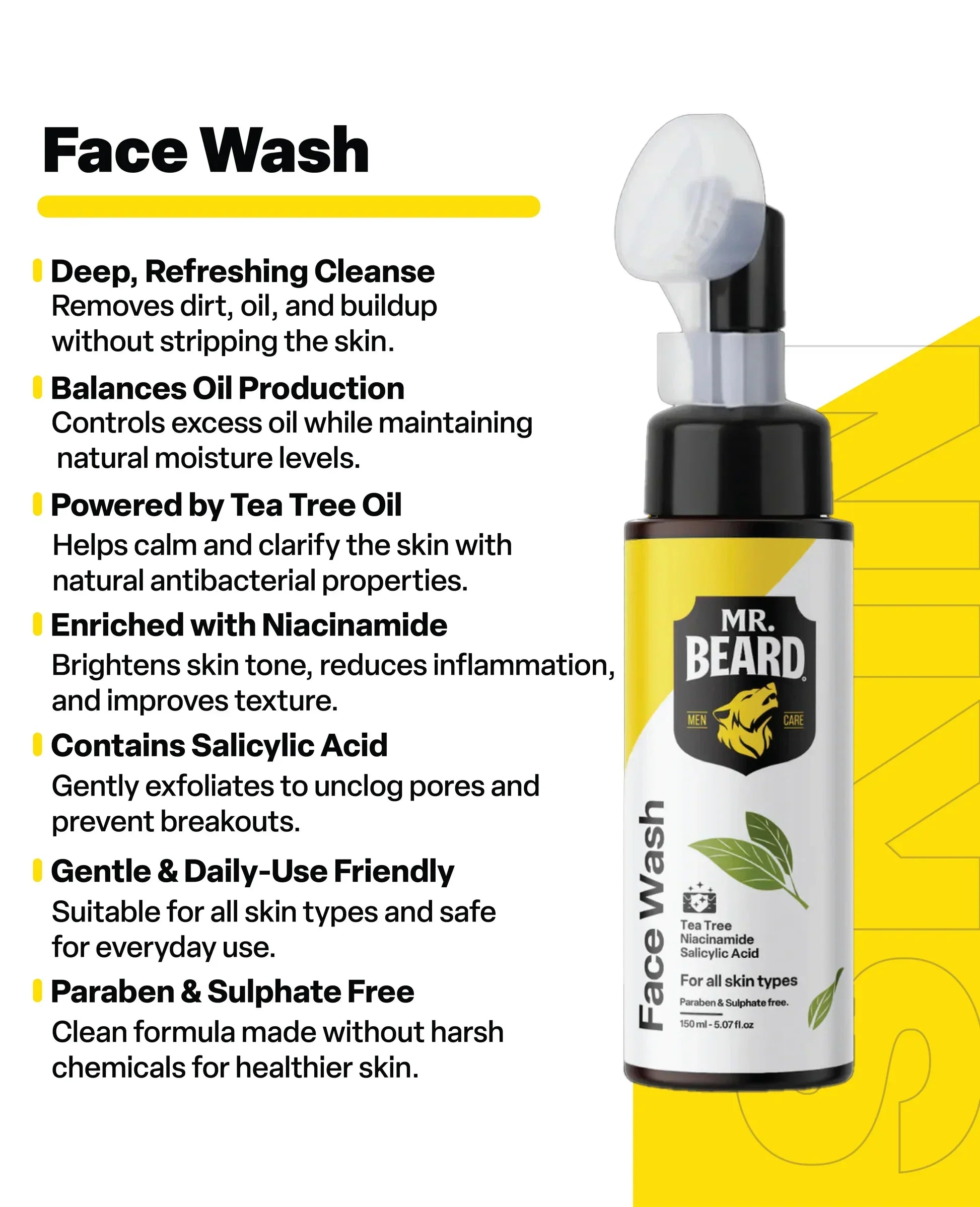 Mr.Beard - Cleansing Face Wash - 150ml 3