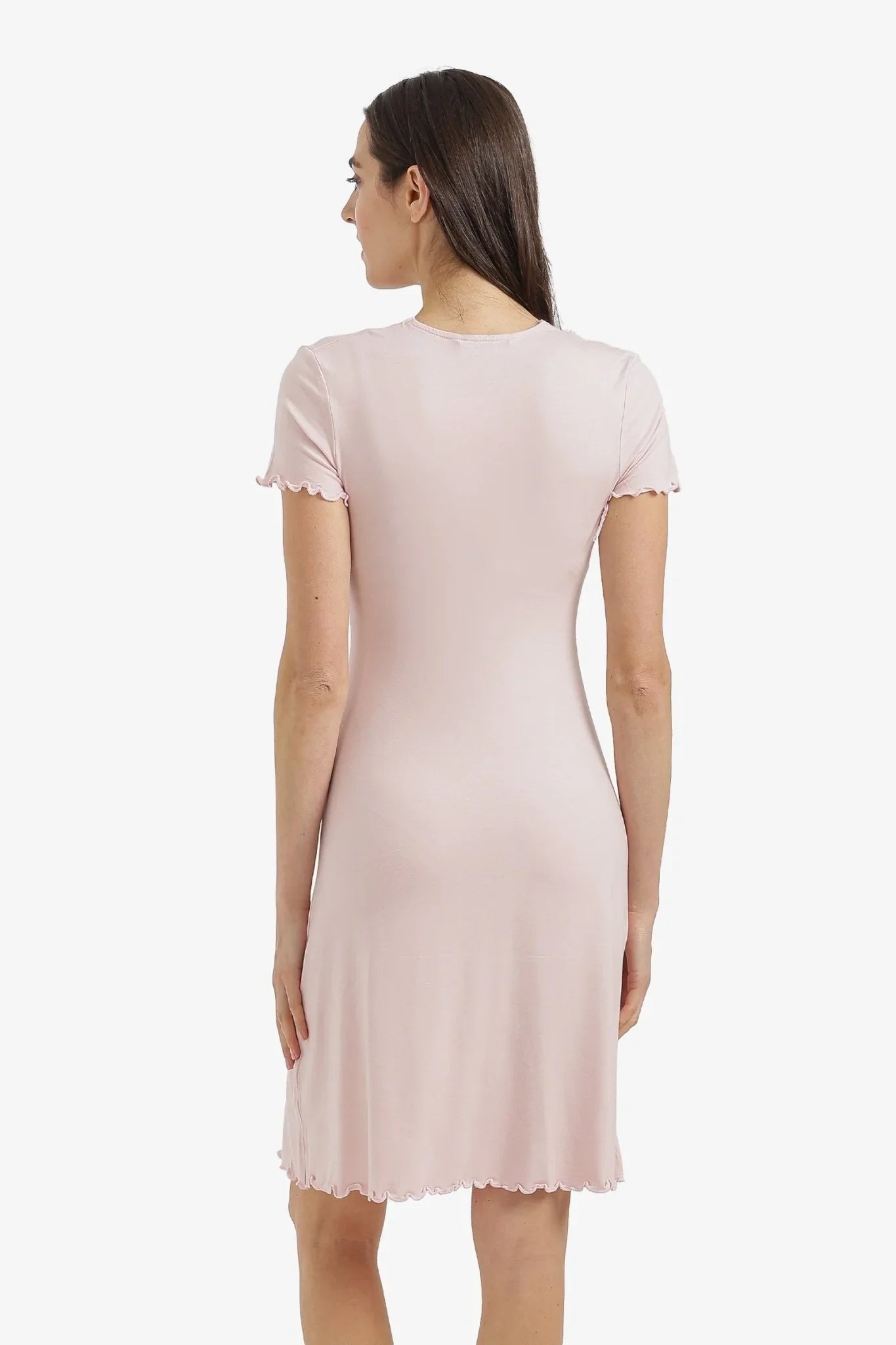 Lace V - Neck Nightgown - Carina - Babazzaro