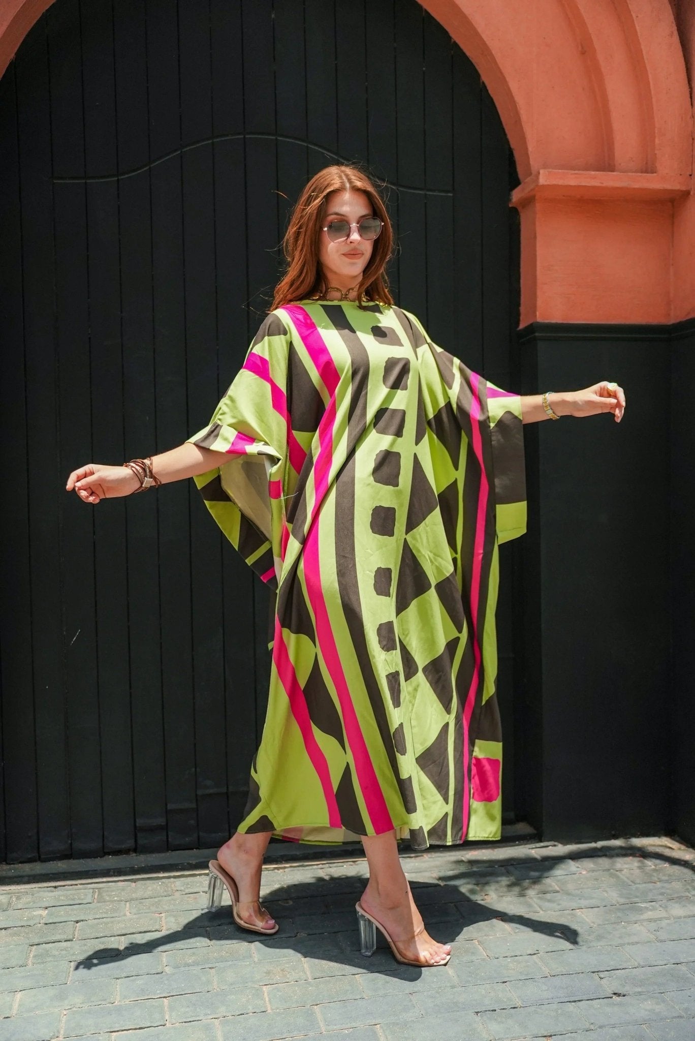 lime printed dress - Dress Code - Babazzaro