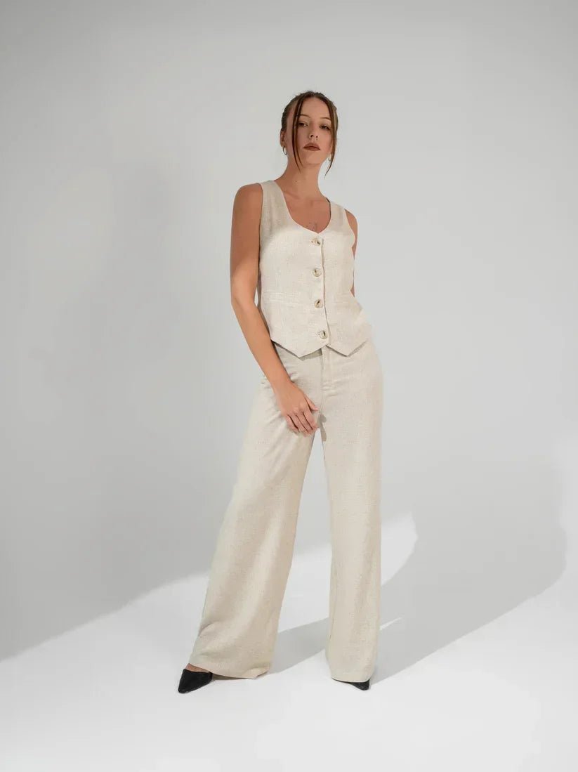 Linen Suit Waistcoat - KC Shop - Babazzaro