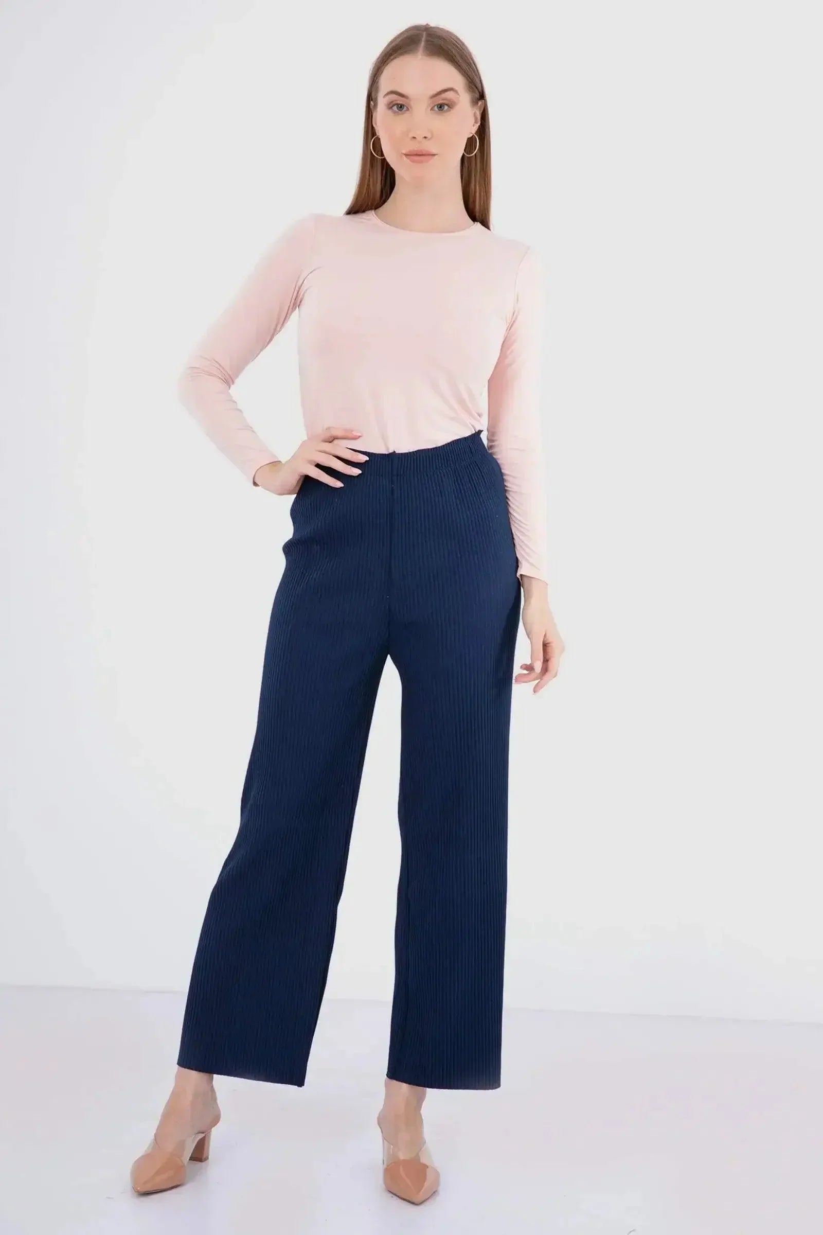 Carina - Long Sleeves Viscose Top 24