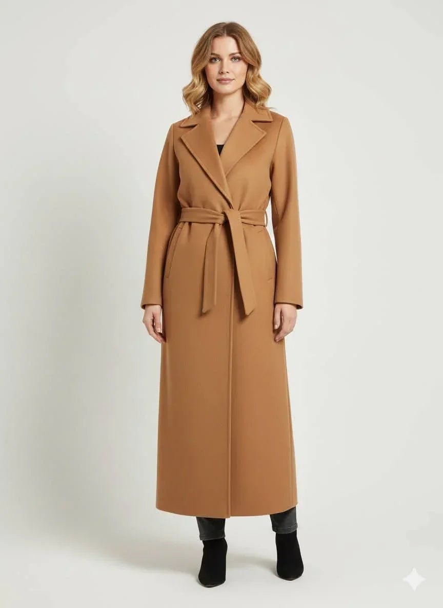 Long Wool Coat - Blue Bell - Babazzaro