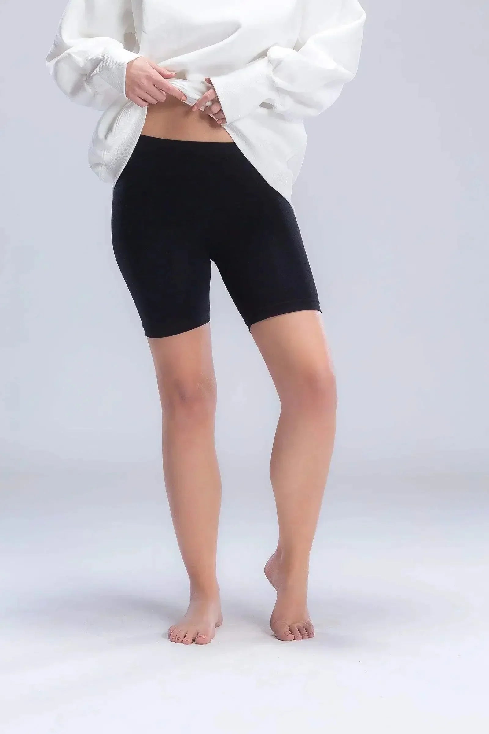Carina - Microfiber Mid Thigh Shorts 1