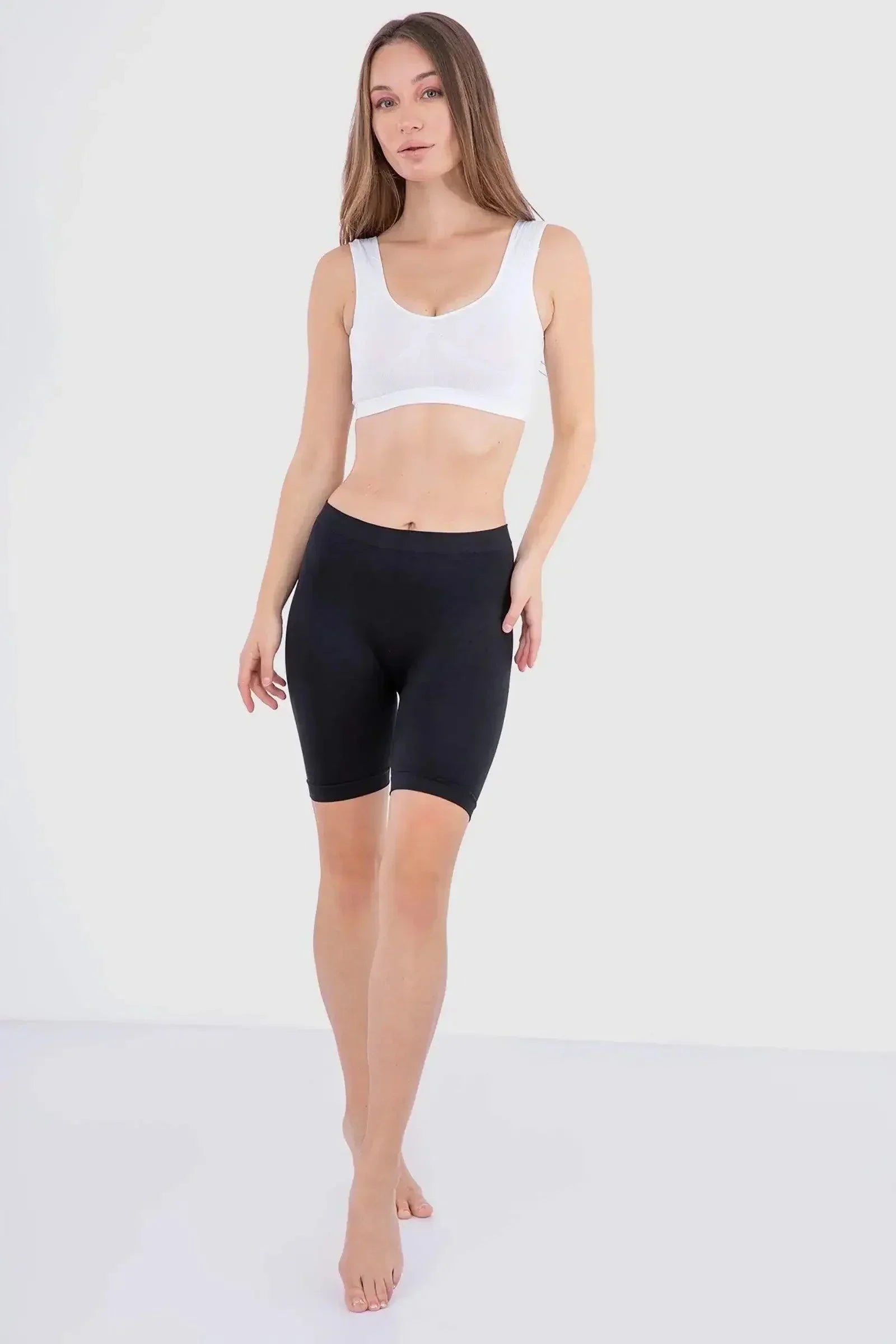Carina - Microfiber Mid Thigh Shorts 2