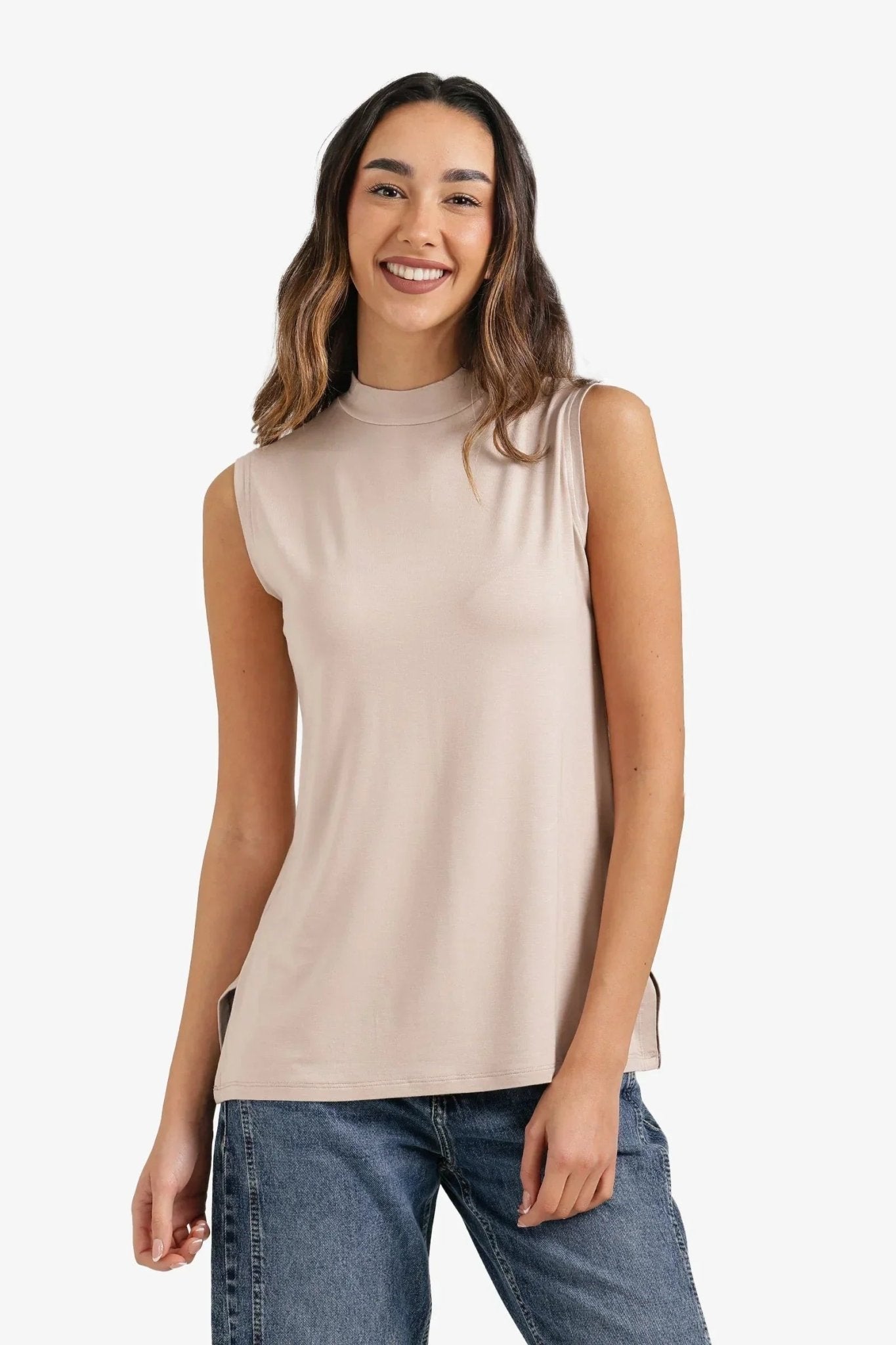 Mock - Neck T-Shirt - Carina - Babazzaro