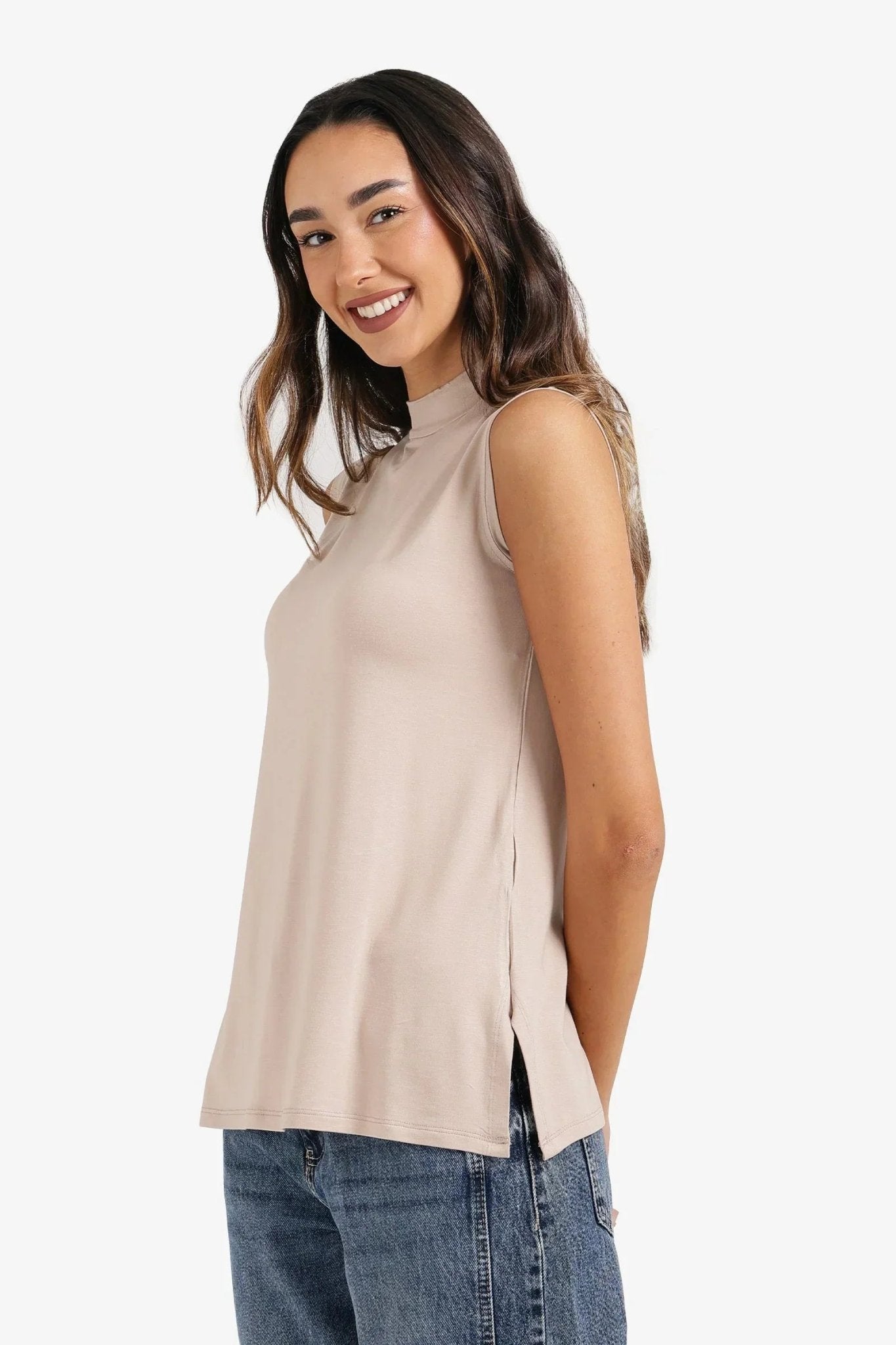 Mock - Neck T-Shirt - Carina - Babazzaro