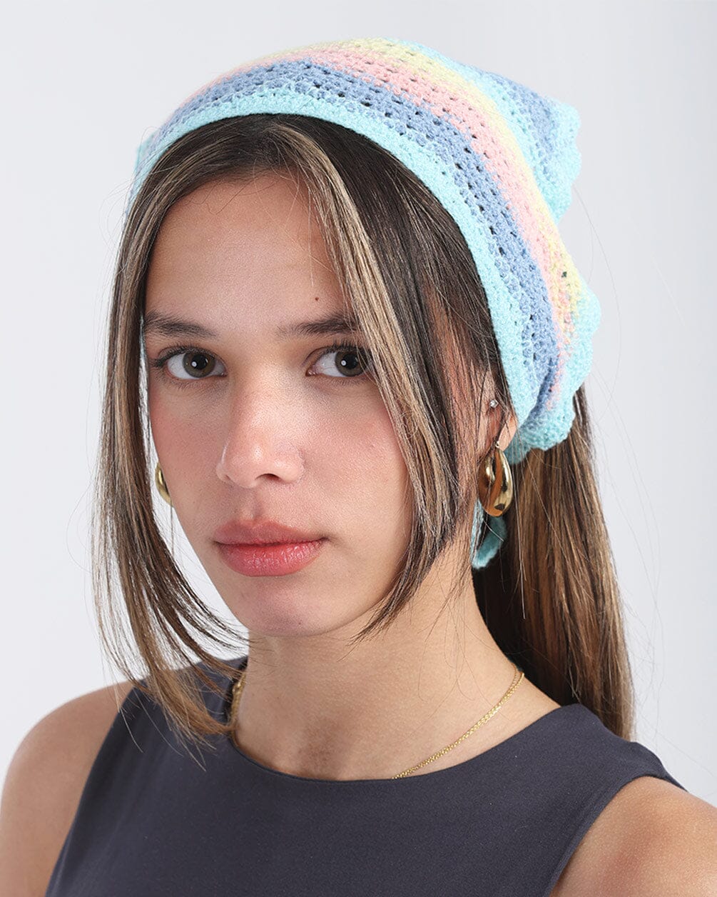 In your shoe-Multi-Color Crochet Bandana 1