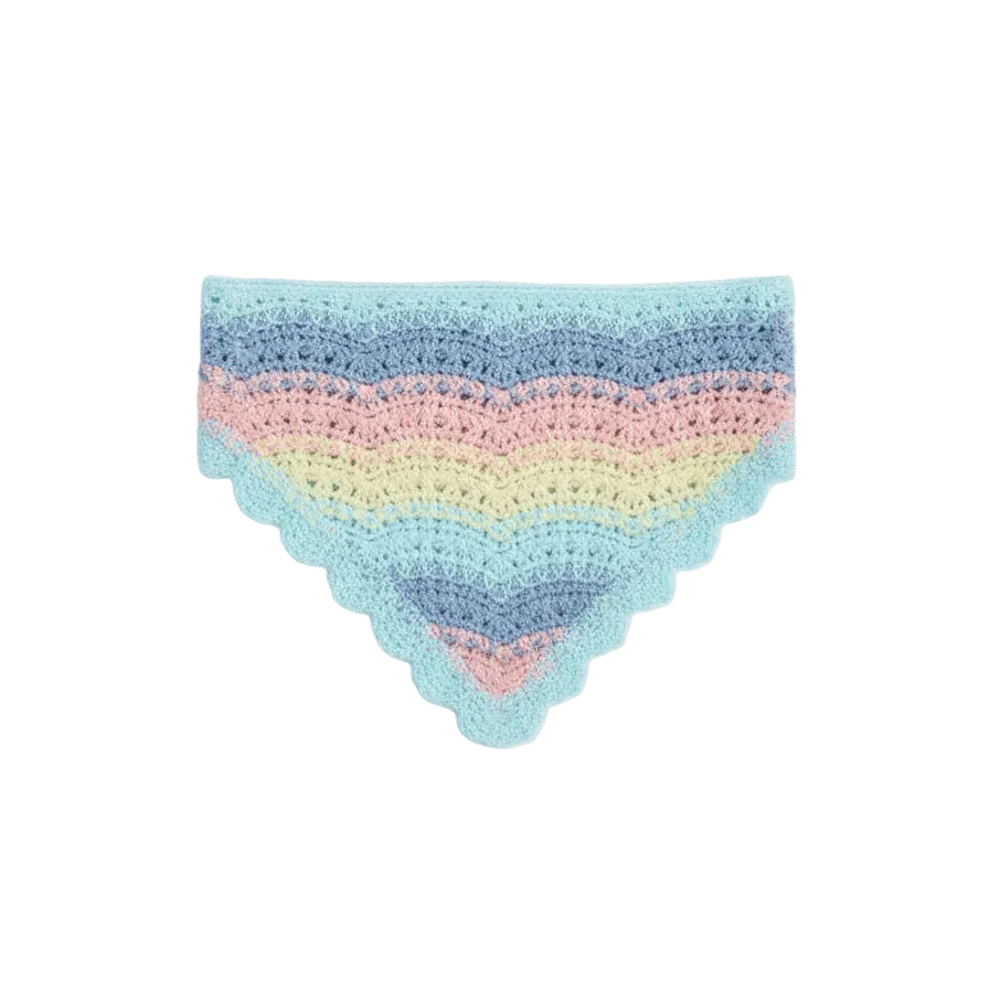 In your shoe-Multi-Color Crochet Bandana 5