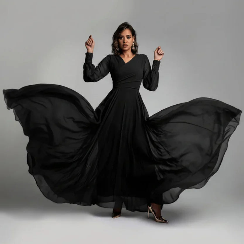 Cross-over draped dress - Reehan 3