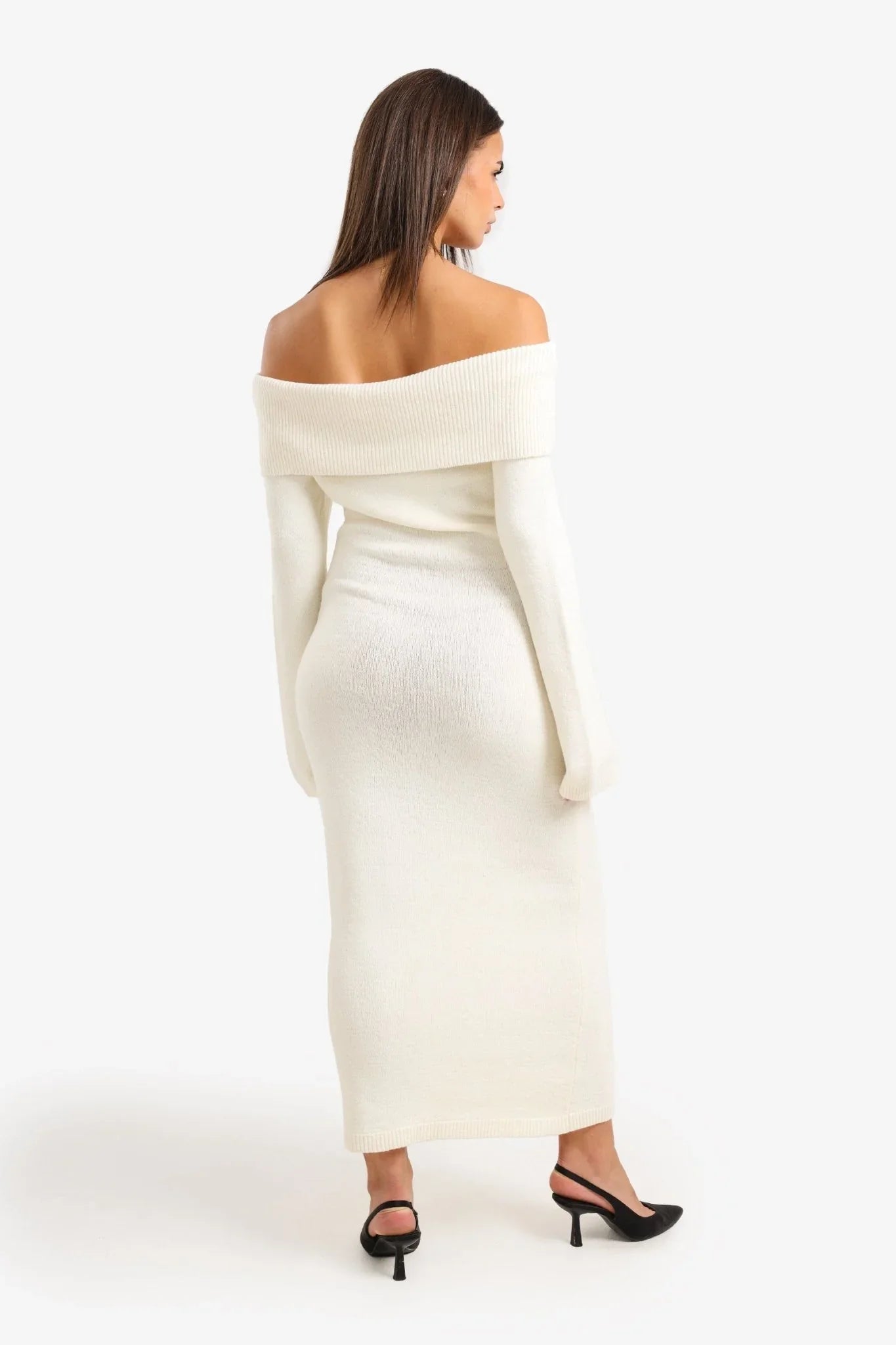 Off Shoulder Maxi Dress - Clue - Babazzaro