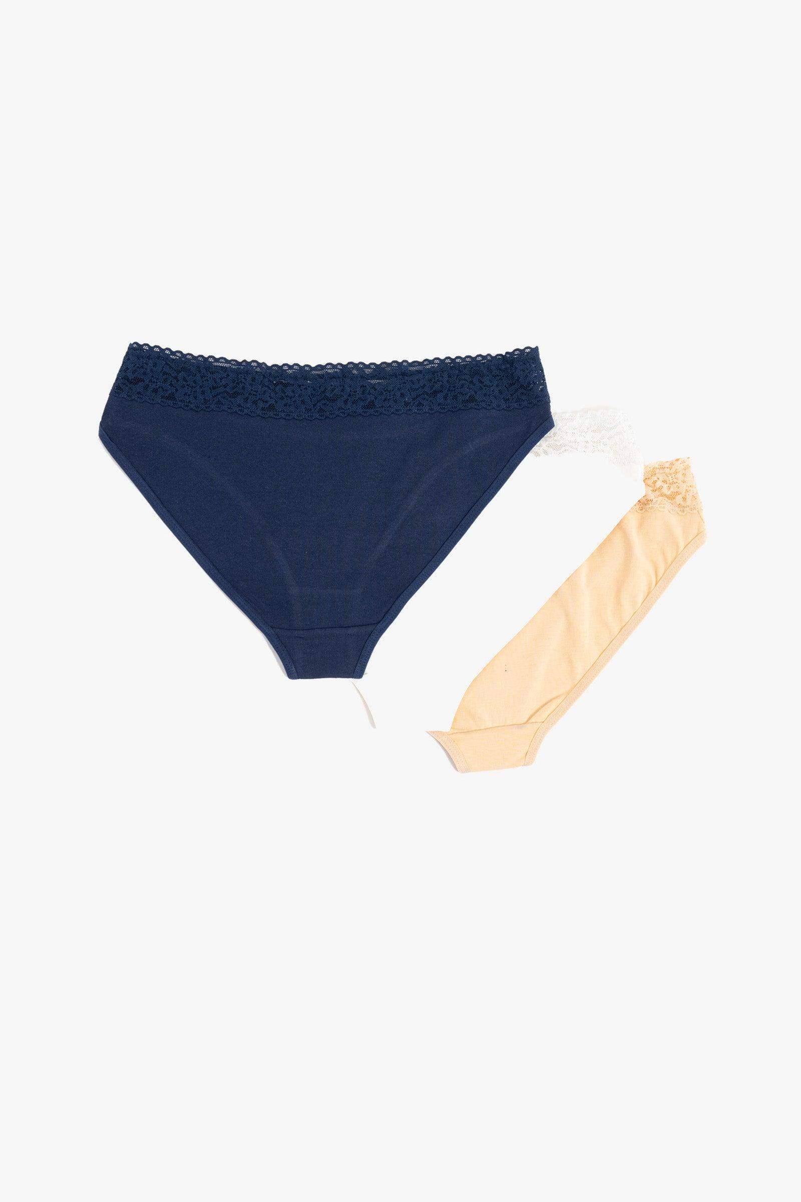 Carina - Pack of 3 Bikini Panties with Lace 2